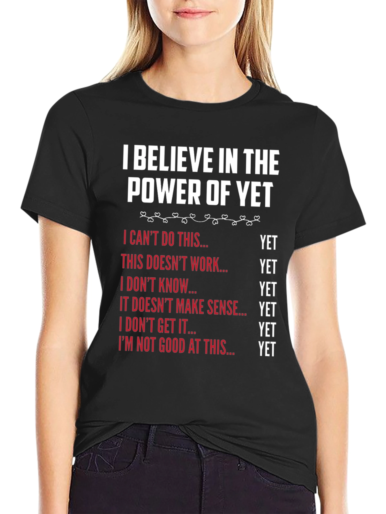 Power of Yet T-Shirt - Motivational Growth Mindset Tee