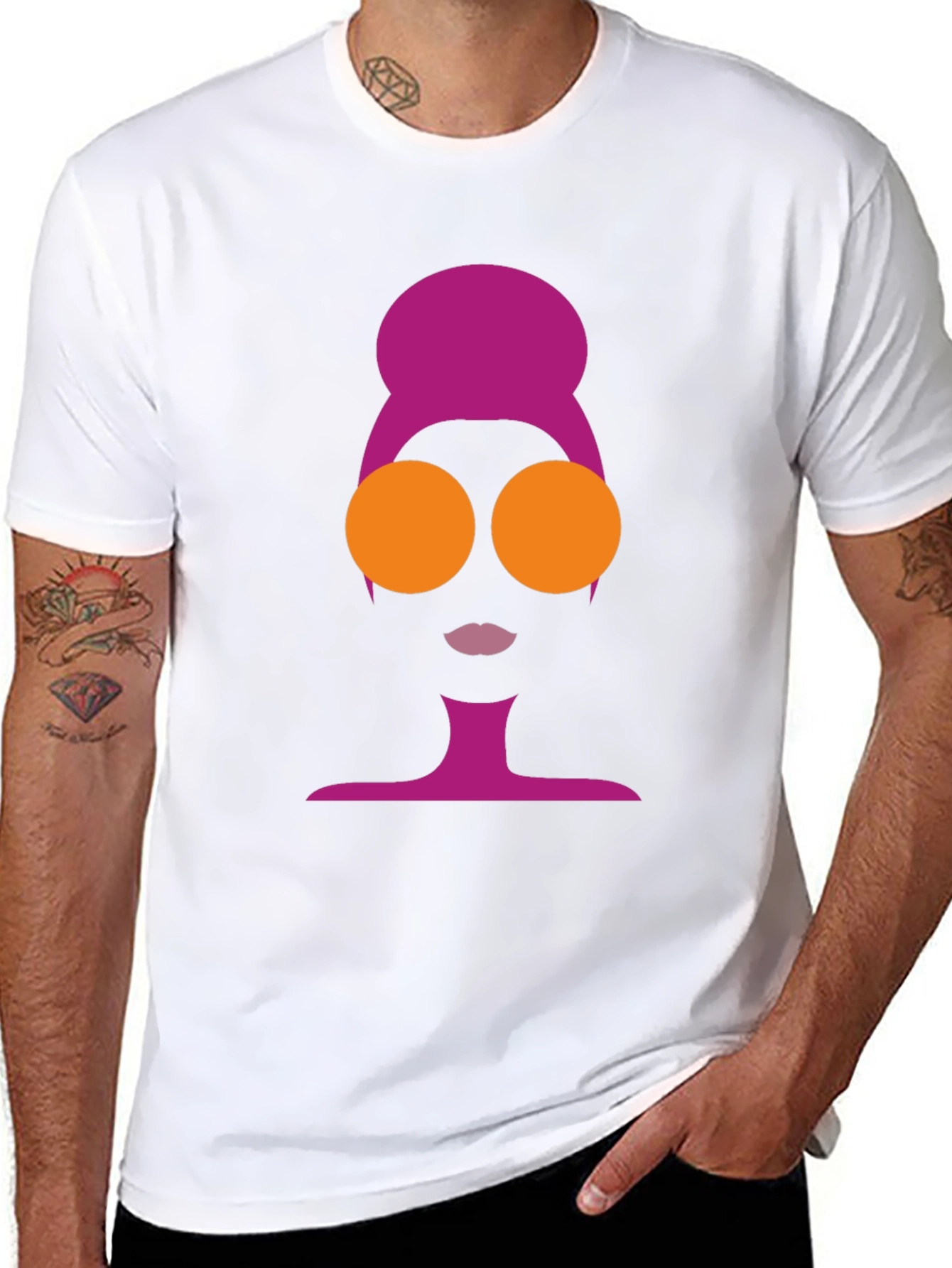 Stylish Retro Silhouette Graphic Tee