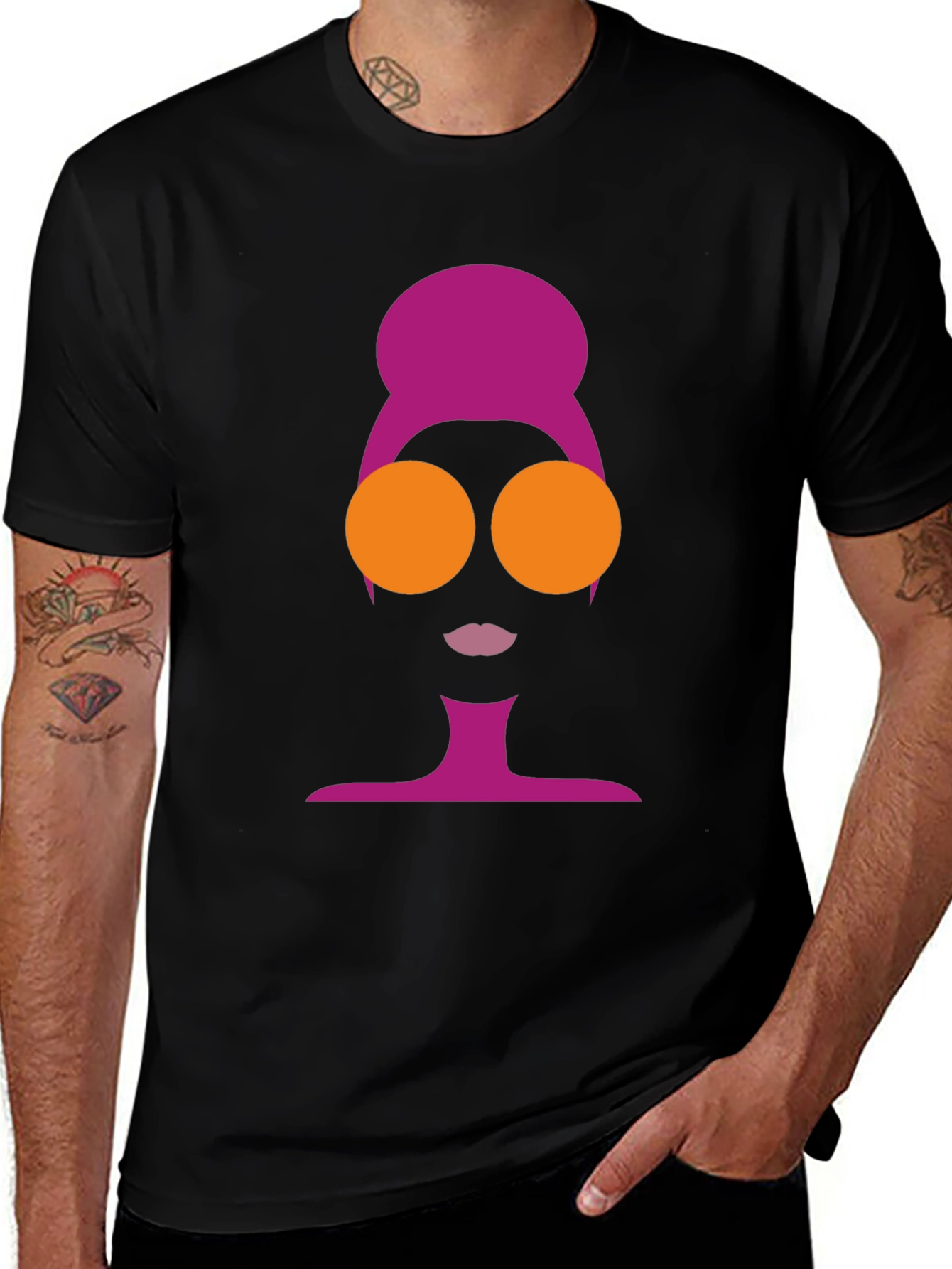 Stylish Retro Silhouette Graphic Tee