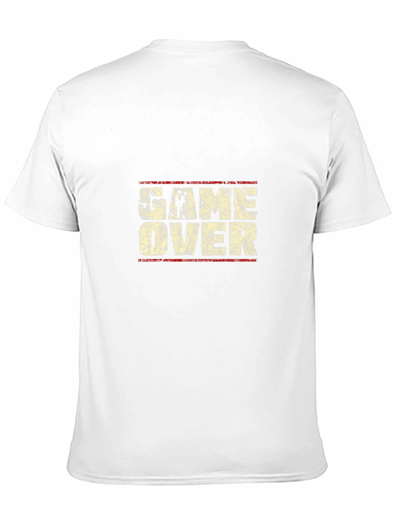 Game Over Graphic Print Black T-Shirt