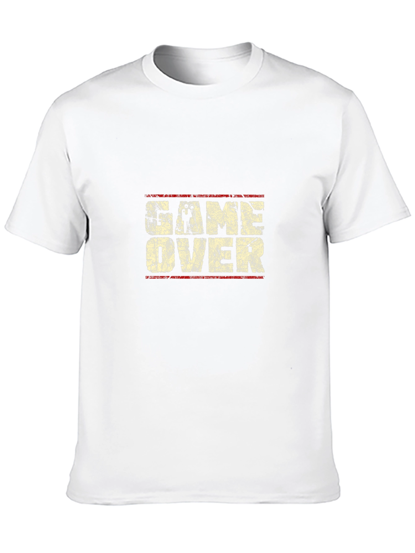 Game Over Graphic Print Black T-Shirt