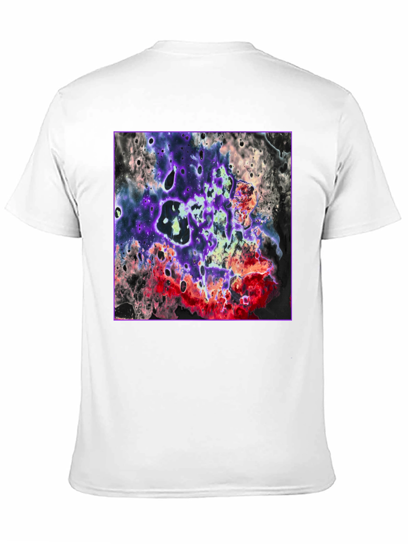 Abstract Galaxy T-Shirt - Black Graphic Tee