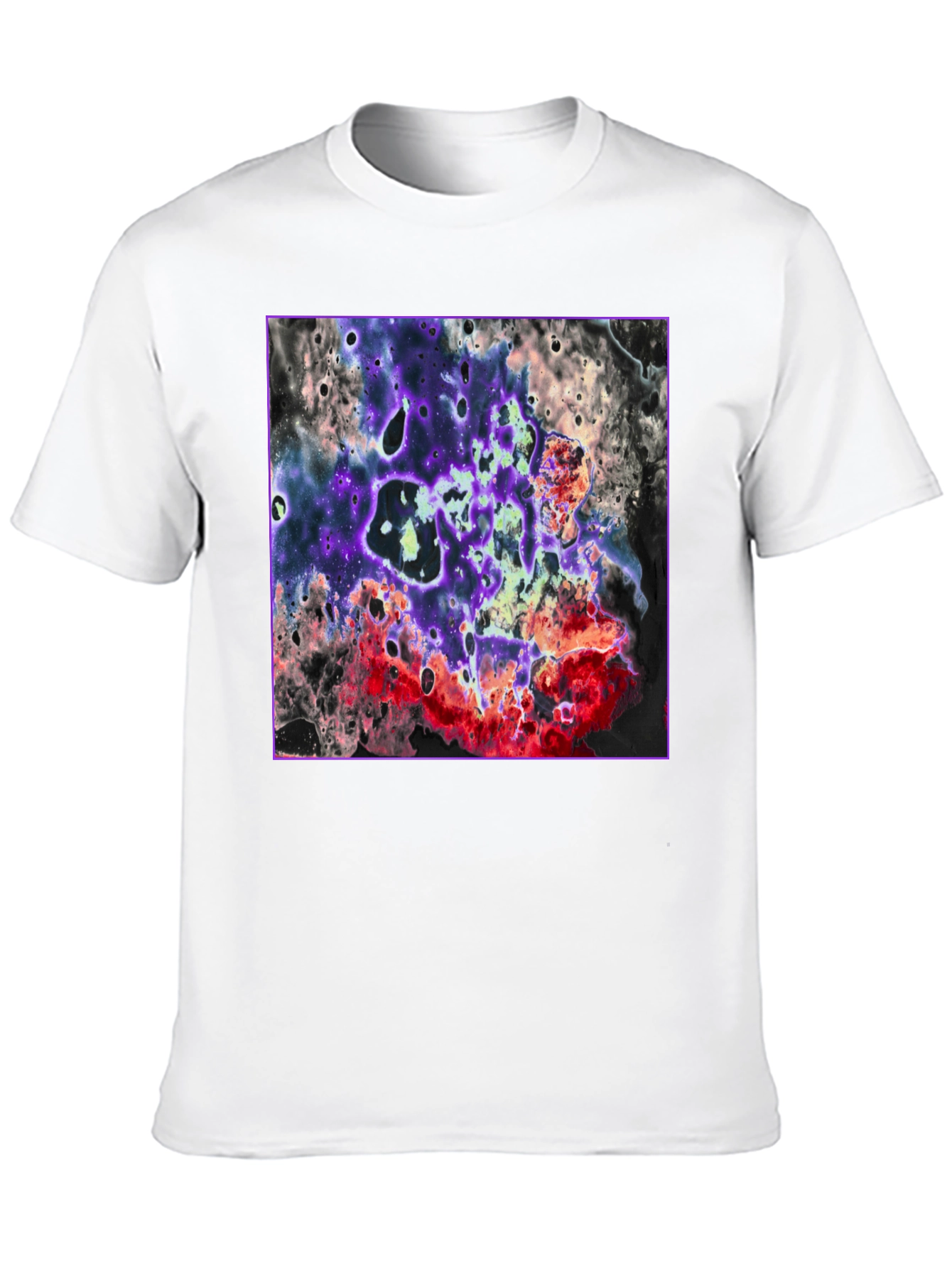 Abstract Galaxy T-Shirt - Black Graphic Tee