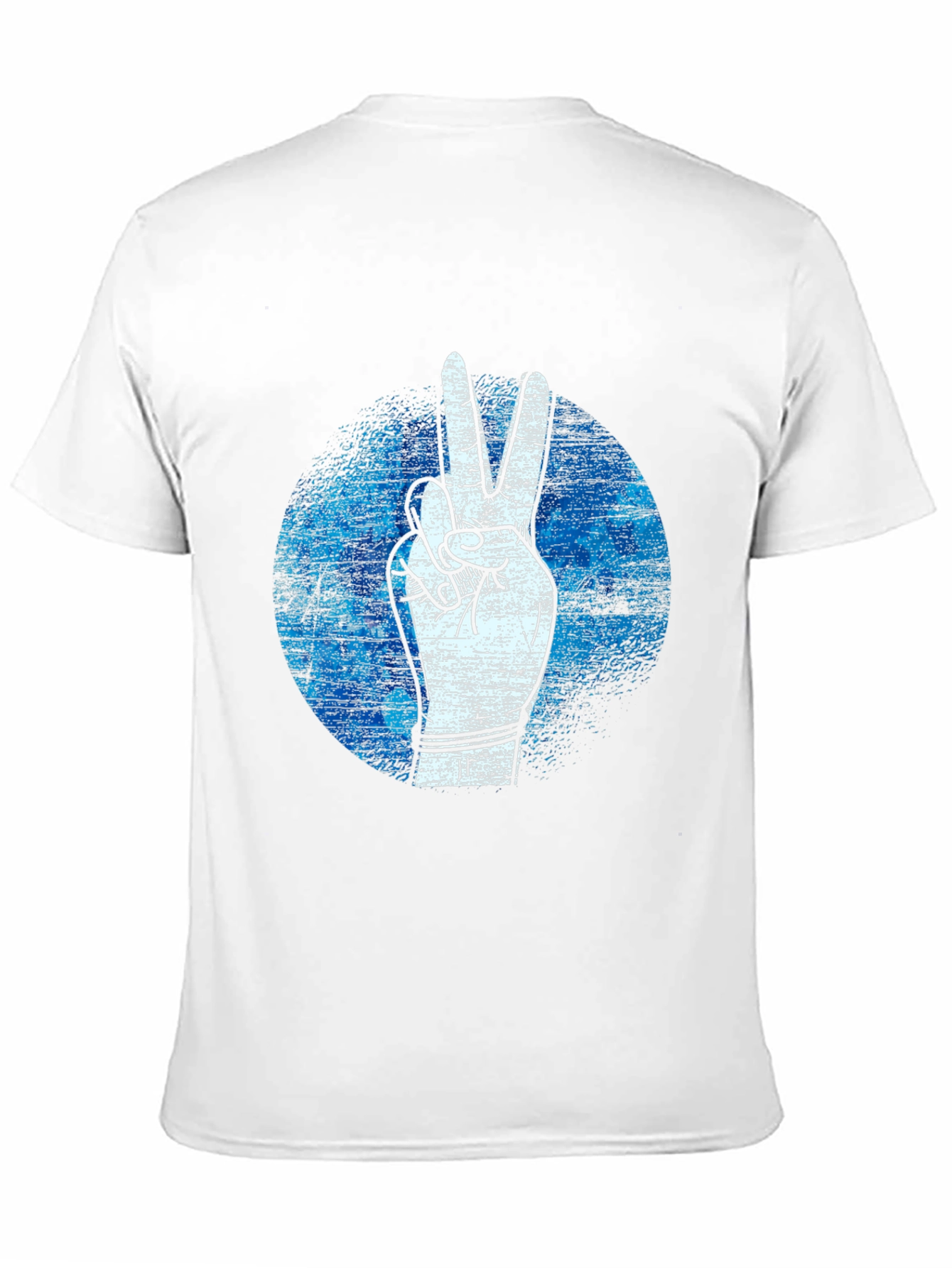 Peace Sign Graphic Tee - Black Cotton T-Shirt