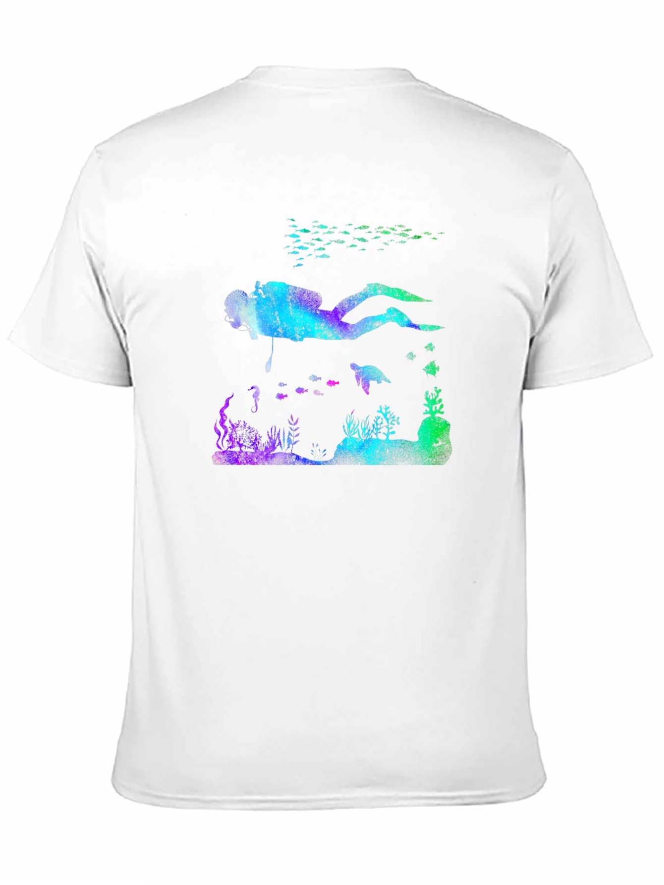 Scuba Diver Reef T-Shirt - Black