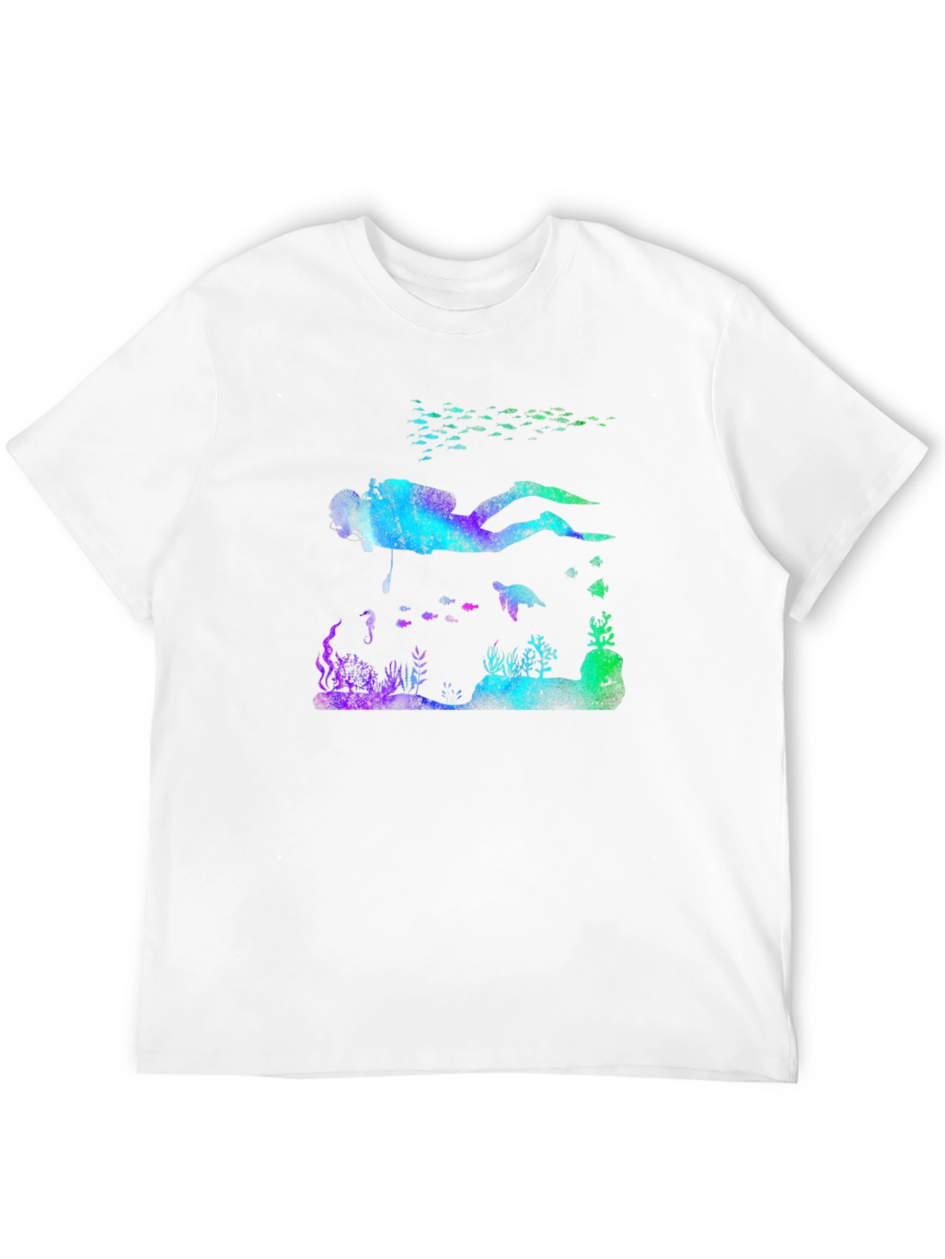 Scuba Diver Reef T-Shirt - Black
