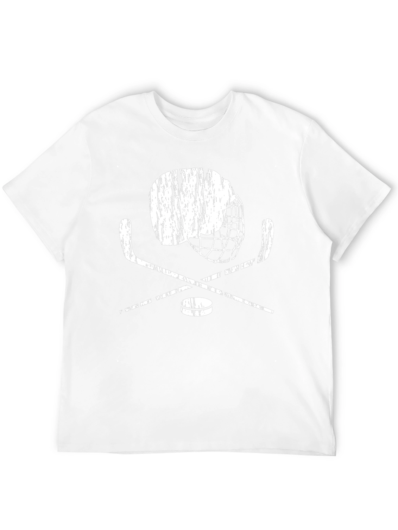 Hockey Helmet & Sticks Graphic Tee - Black