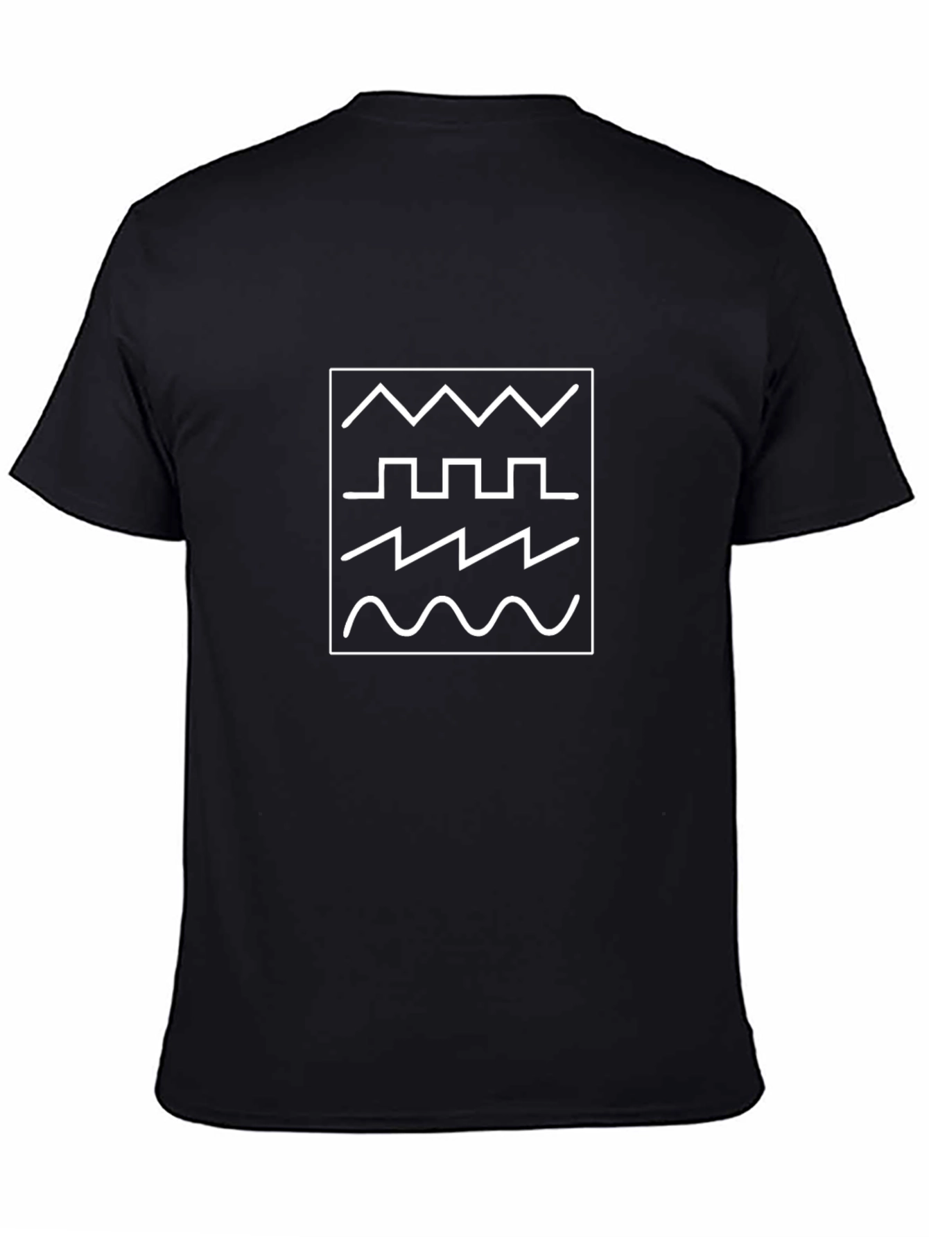 Synth Waveform Graphic Tee - Black