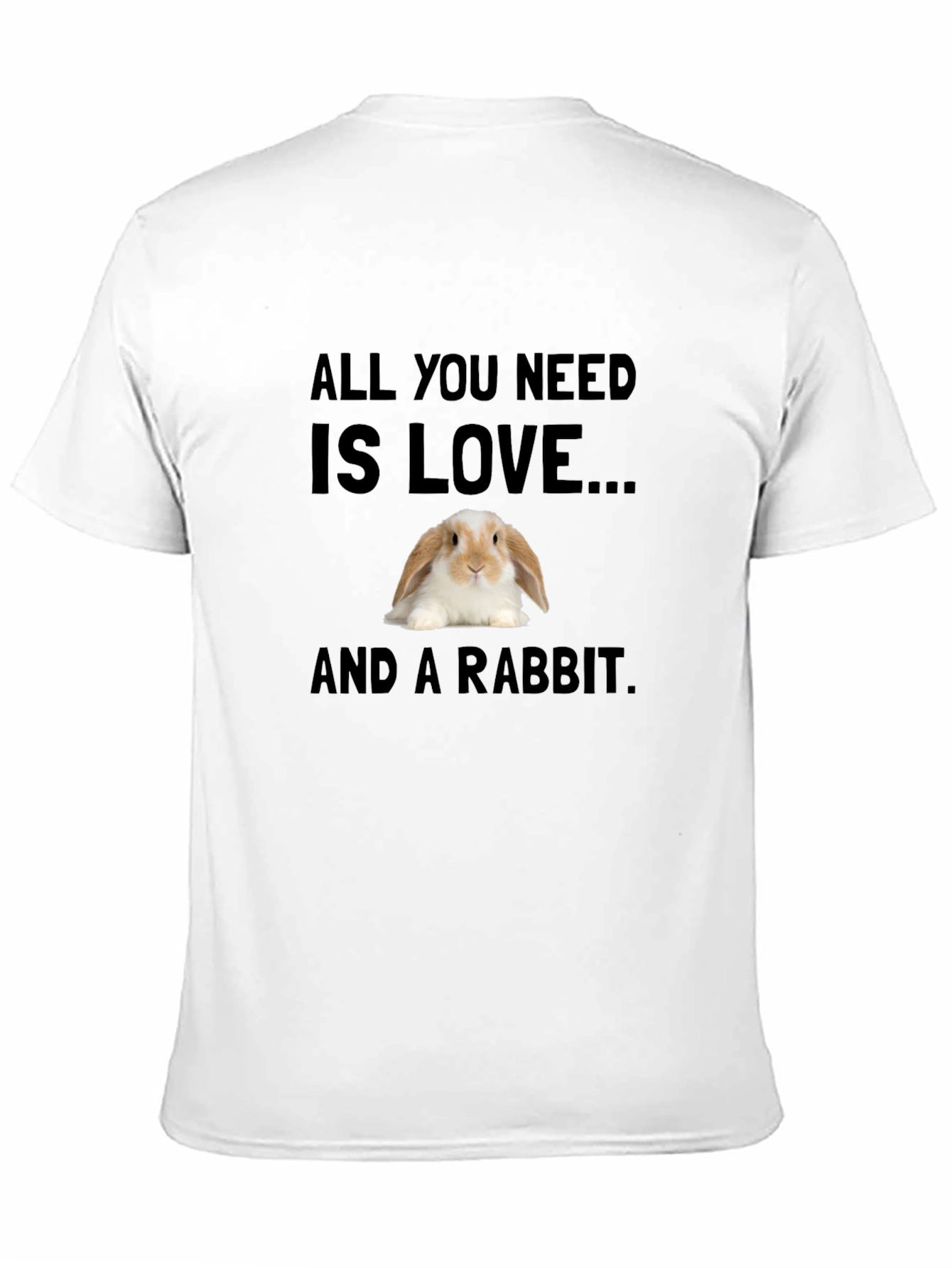 Love and a Rabbit T-Shirt - Cute Bunny Tee