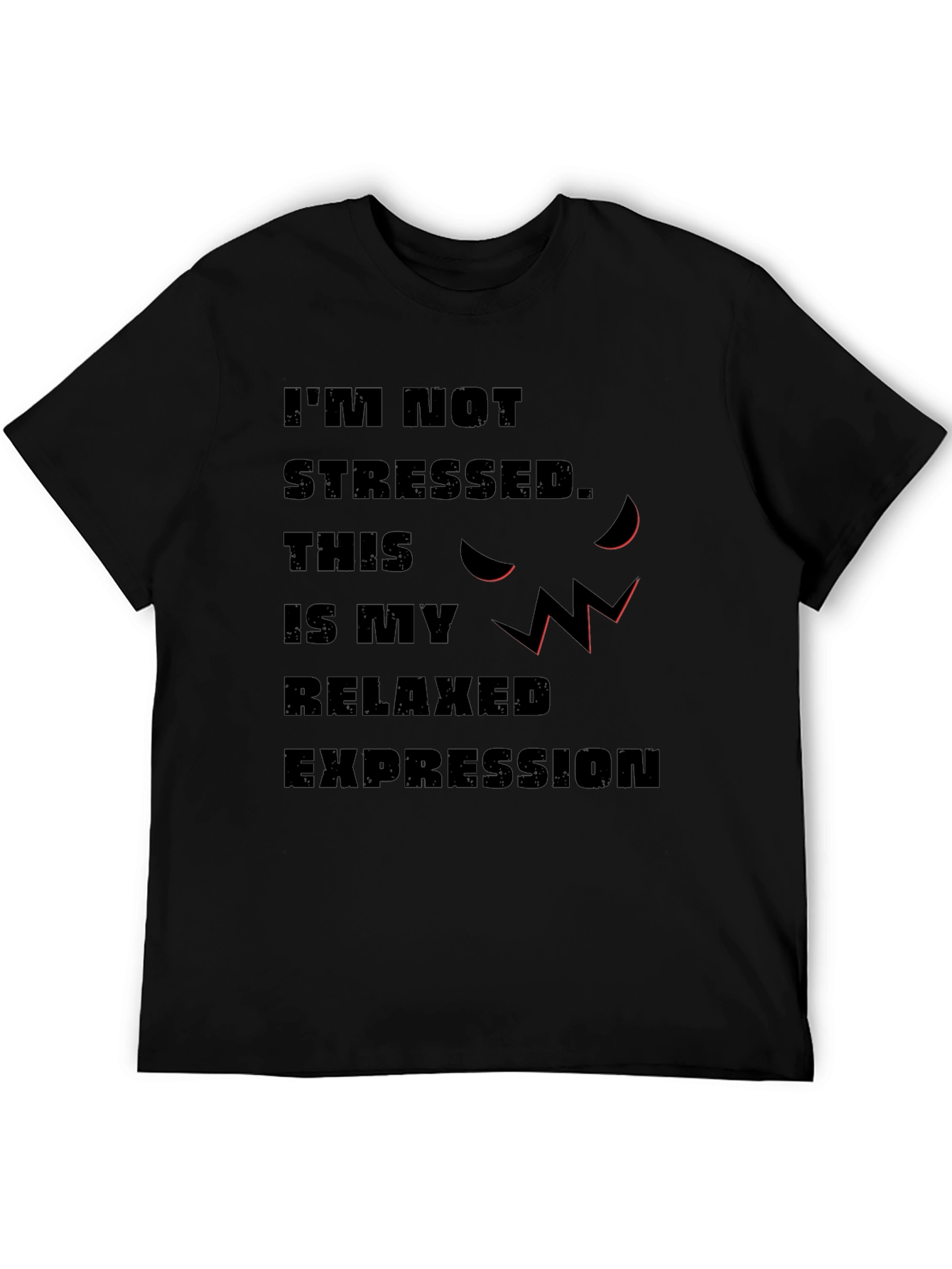 Relaxed Expression Graphic Tee - Sarcastic Humor Shirt