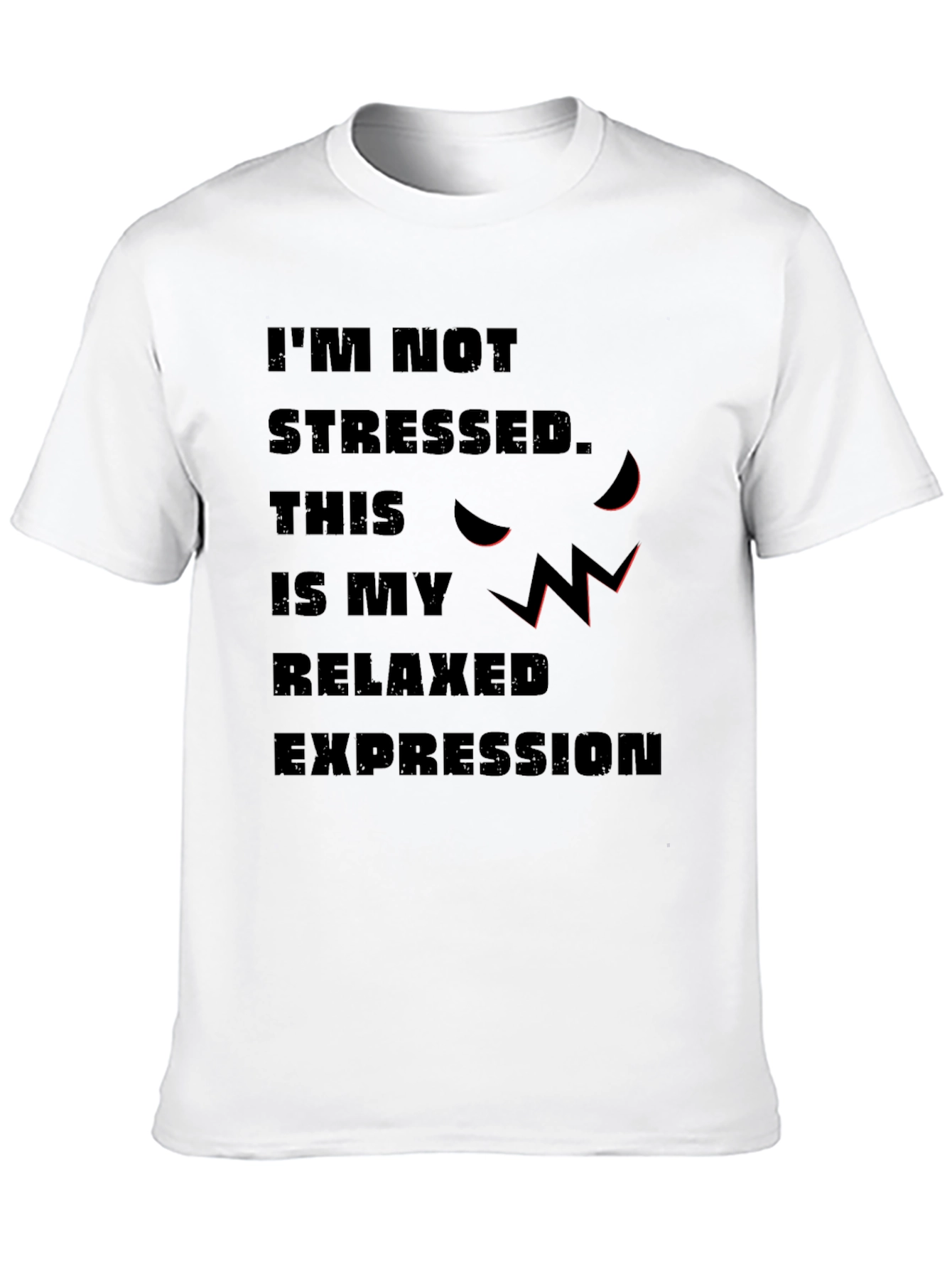 Relaxed Expression Graphic Tee - Sarcastic Humor Shirt