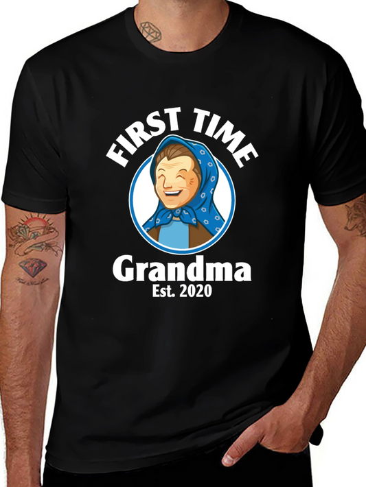 First Time Grandma Est. 2020 Graphic T-Shirt