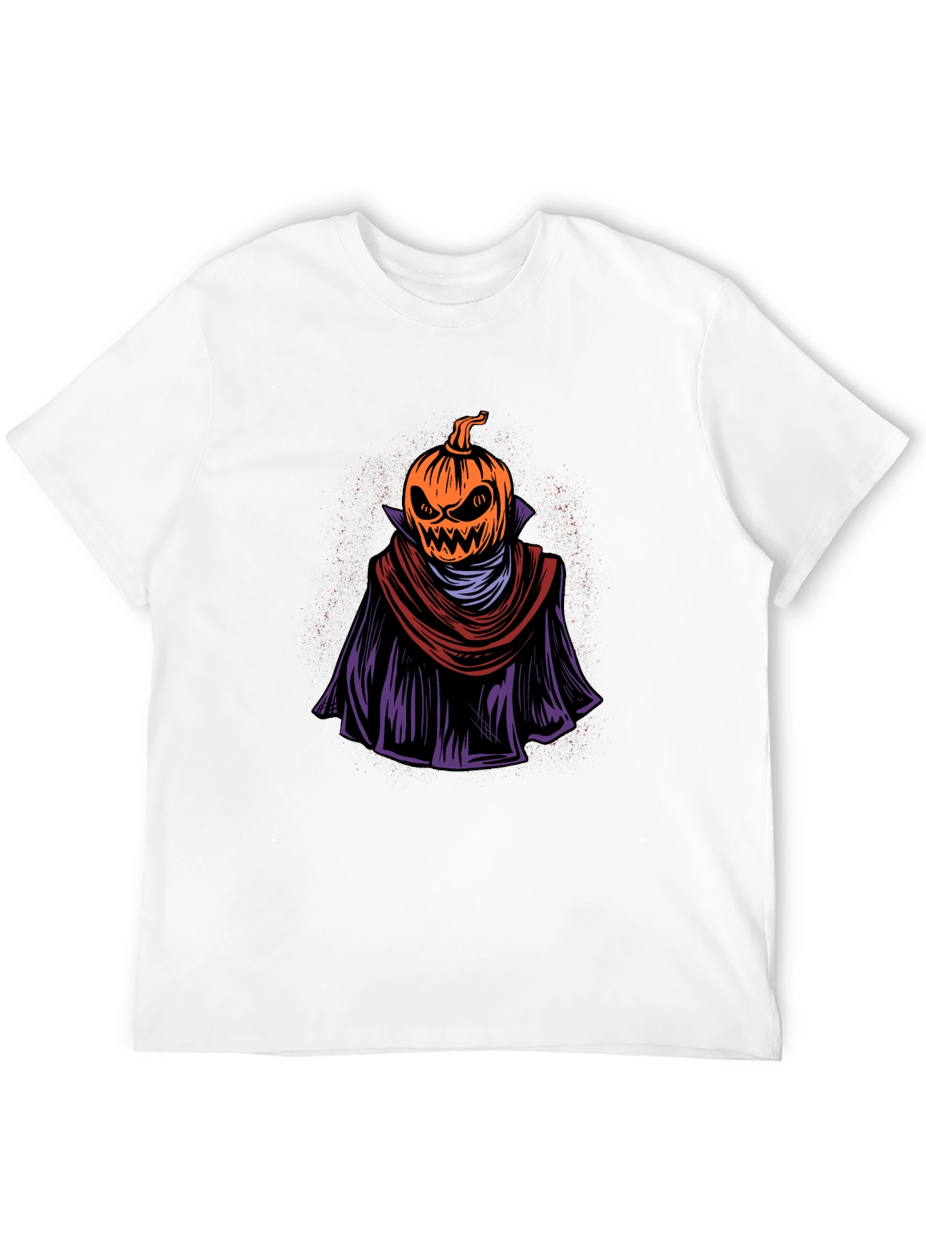 Spooky Pumpkin Head Graphic Tee - Halloween Apparel
