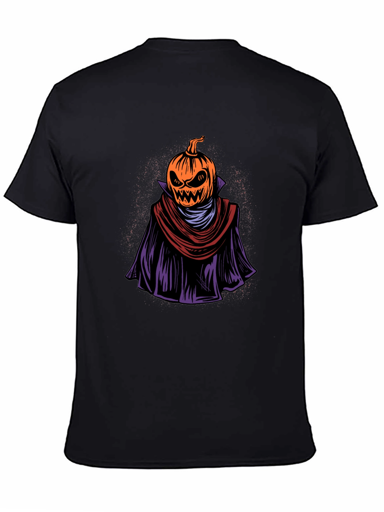 Spooky Pumpkin Head Graphic Tee - Halloween Apparel