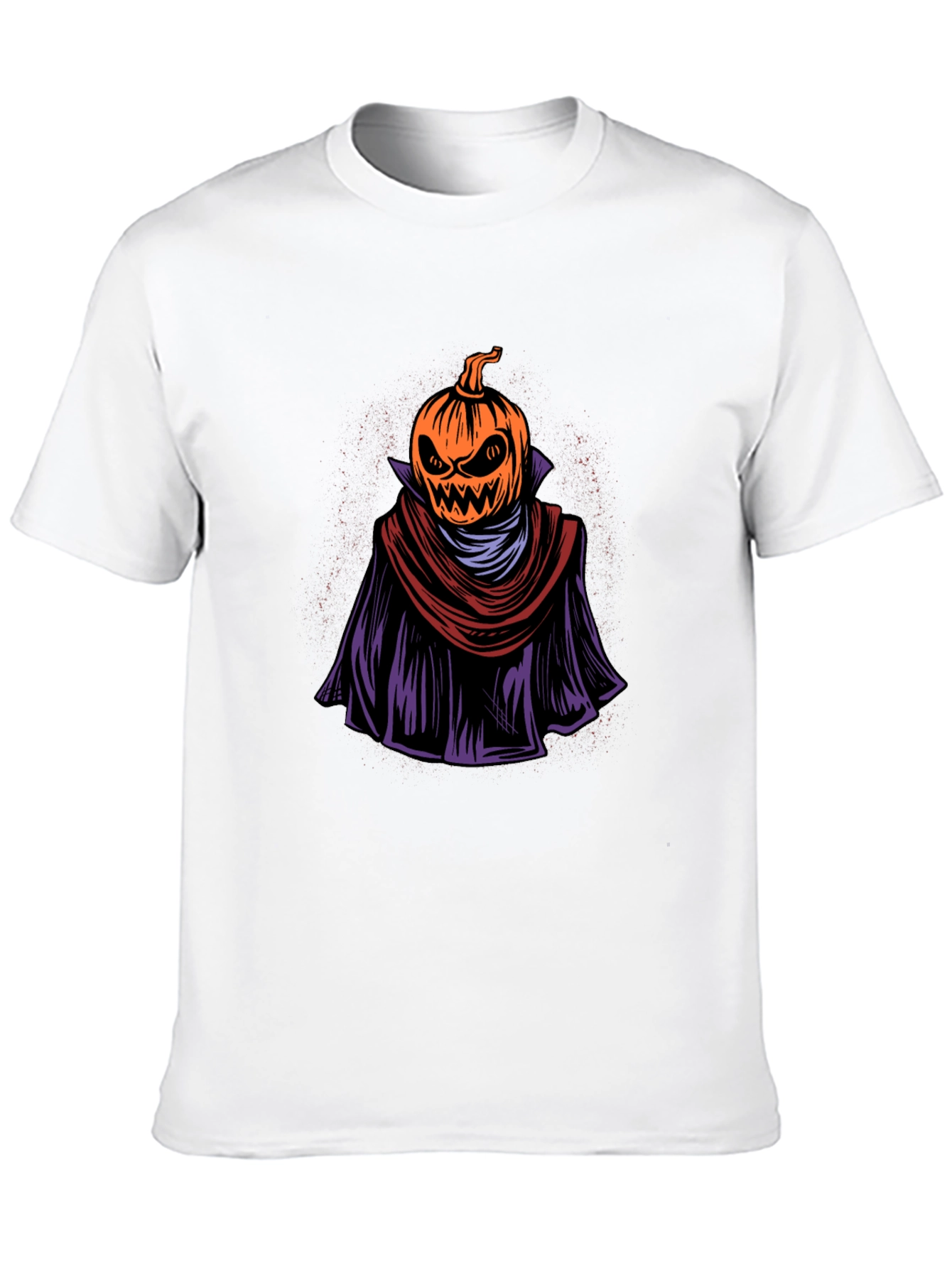 Spooky Pumpkin Head Graphic Tee - Halloween Apparel