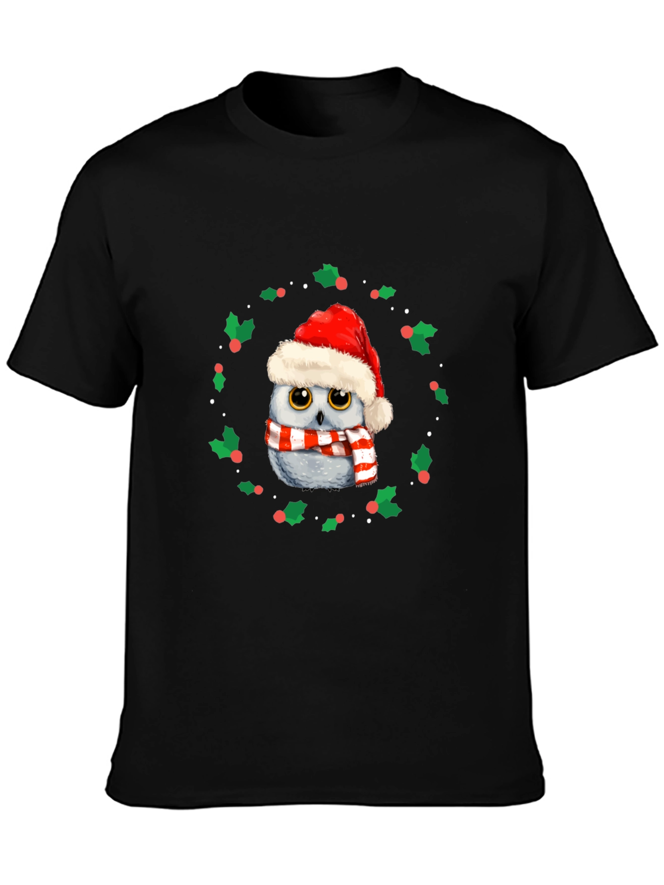 Festive Owl Christmas T-Shirt