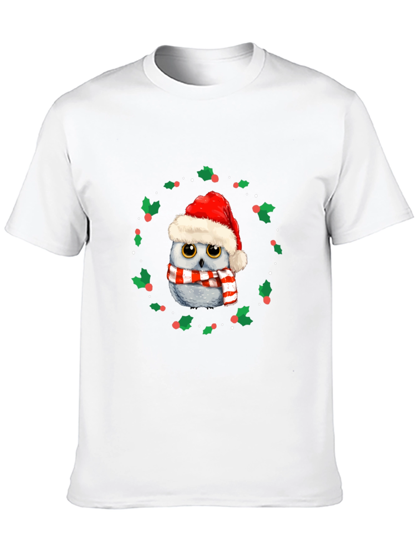 Festive Owl Christmas T-Shirt