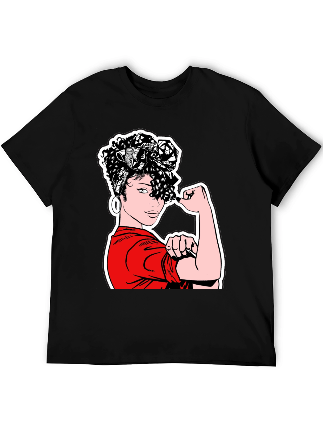 Rosie the Riveter T-Shirt - Black Graphic Tee