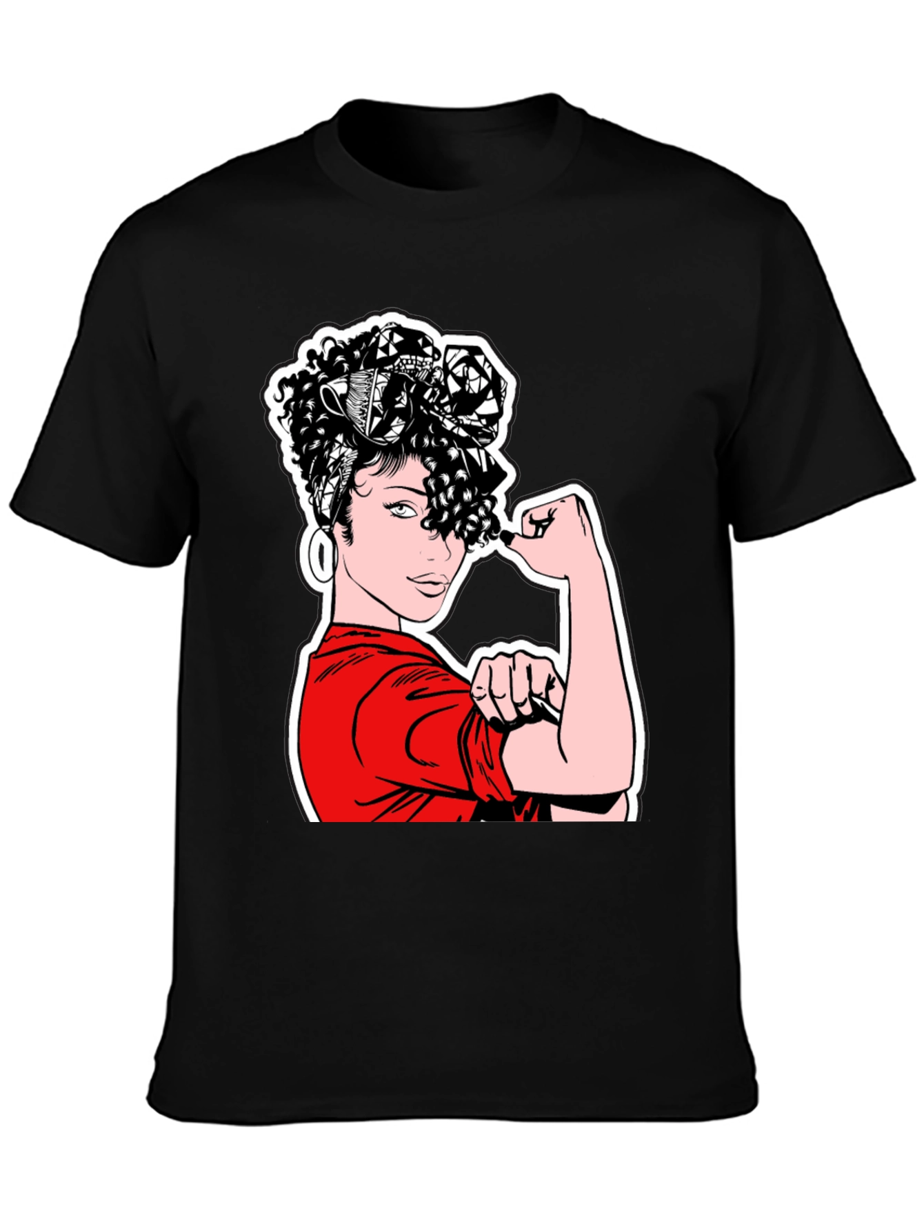 Rosie the Riveter T-Shirt - Black Graphic Tee