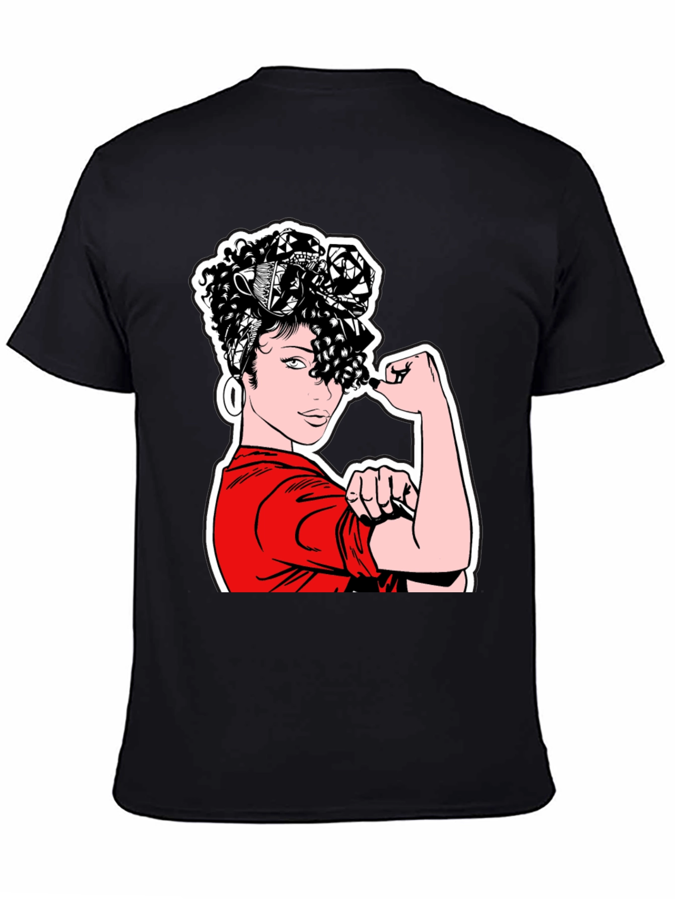 Rosie the Riveter T-Shirt - Black Graphic Tee