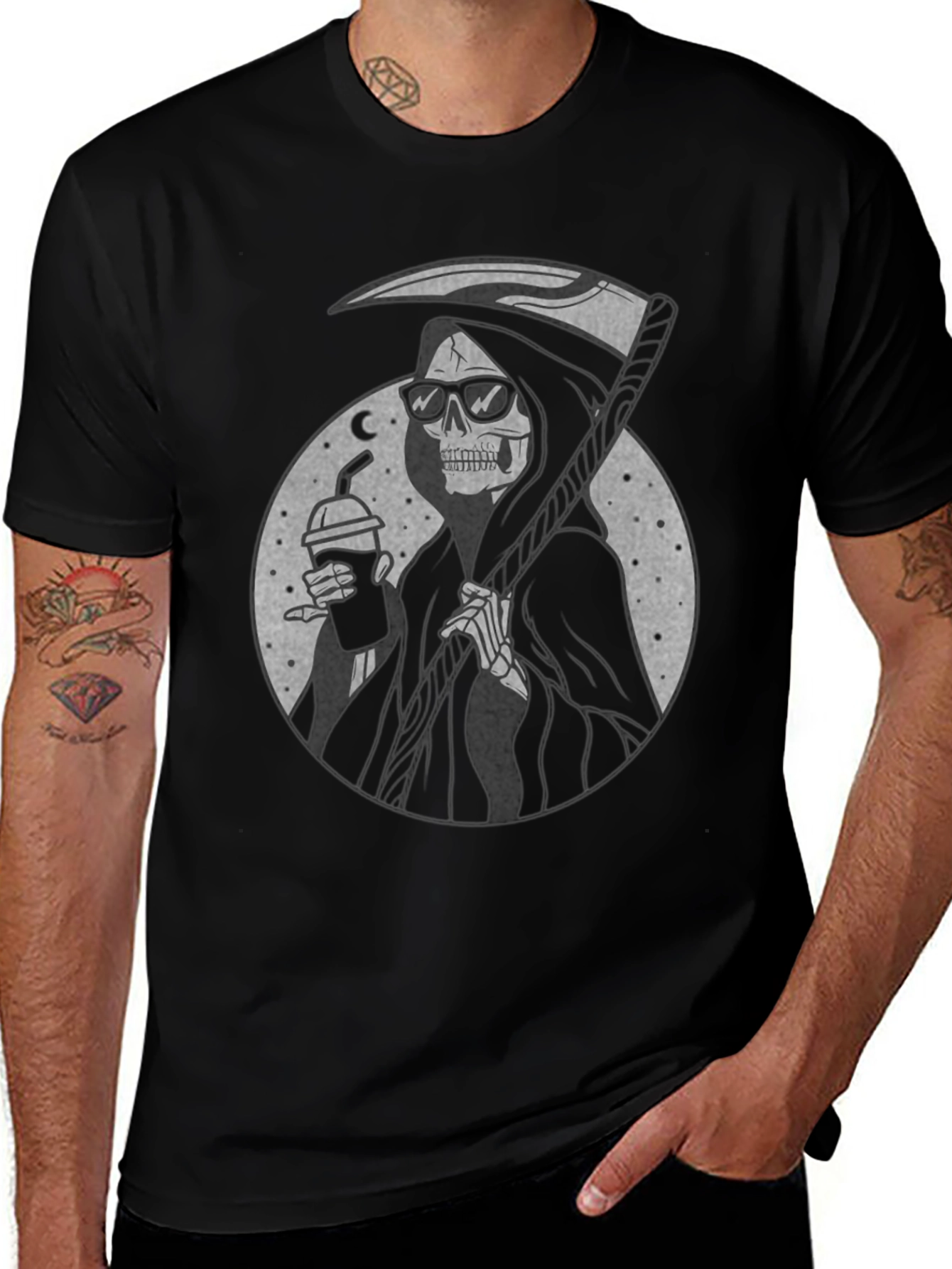 Grim Reaper Iced Coffee T-Shirt