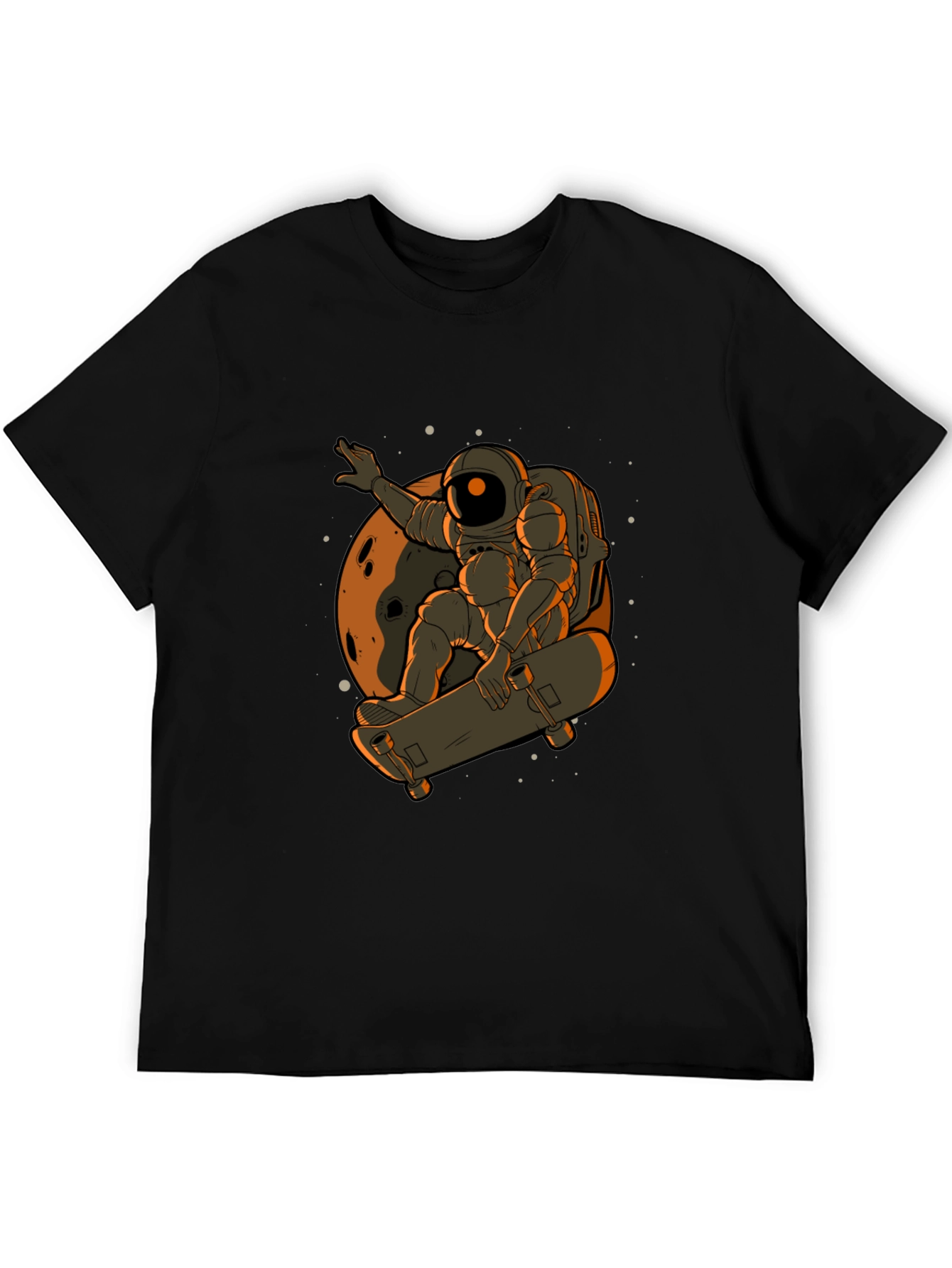 Astronaut Skateboard T-Shirt - Space Adventure Tee