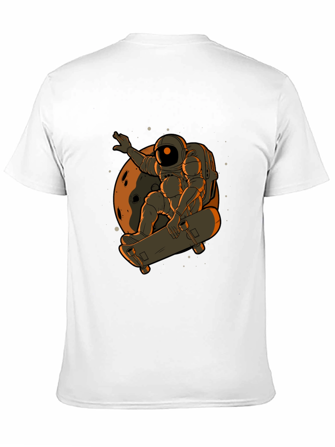 Astronaut Skateboard T-Shirt - Space Adventure Tee