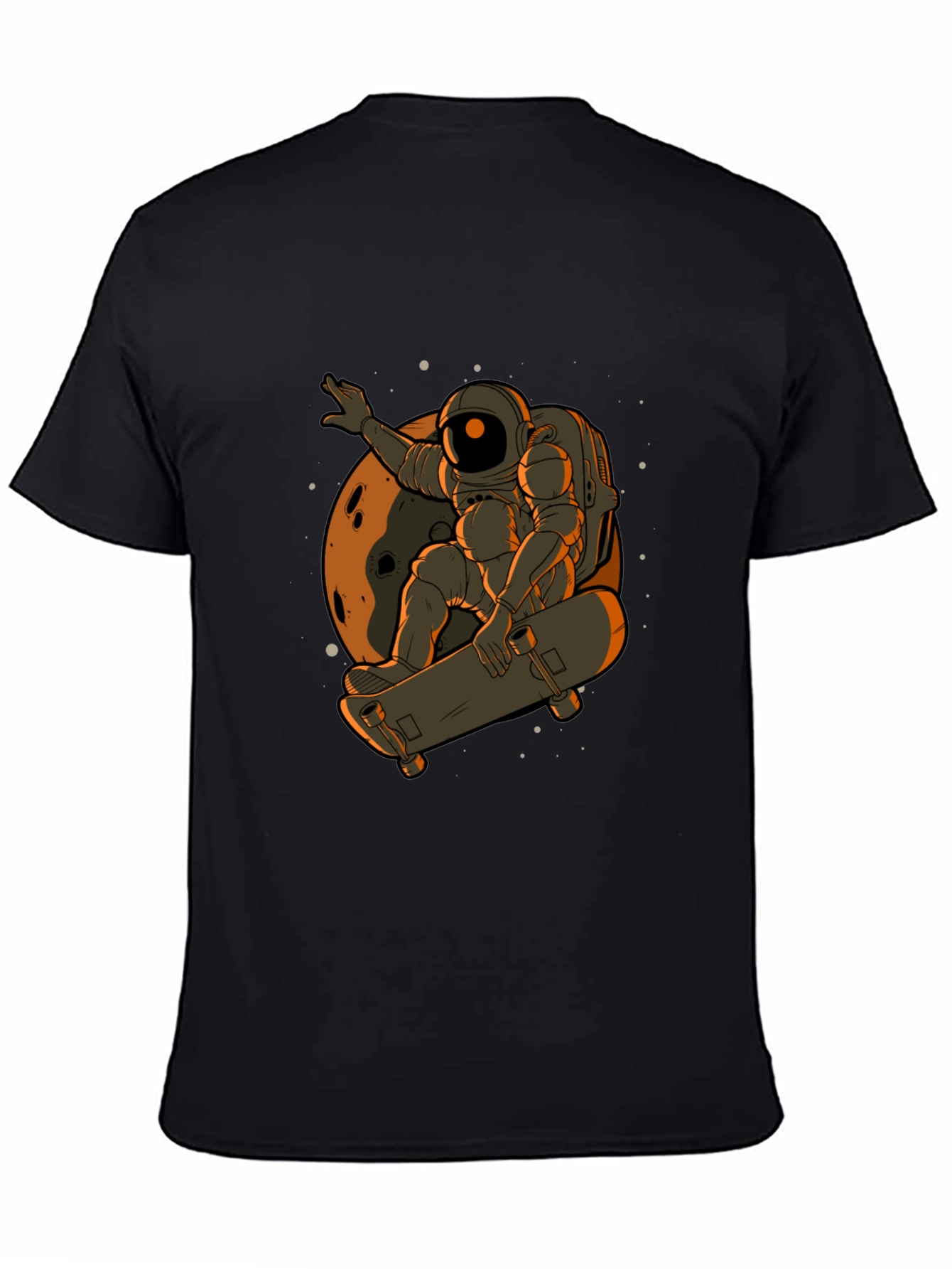 Astronaut Skateboard T-Shirt - Space Adventure Tee