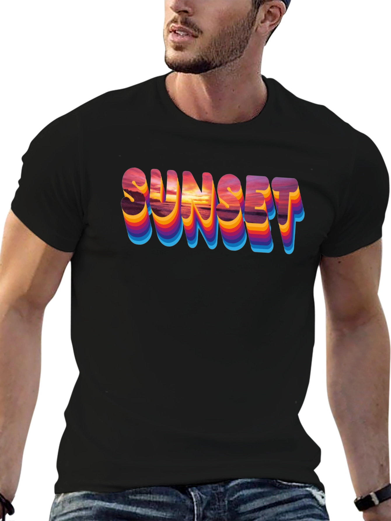 Sunset Graphic T-Shirt - Retro Style Tee