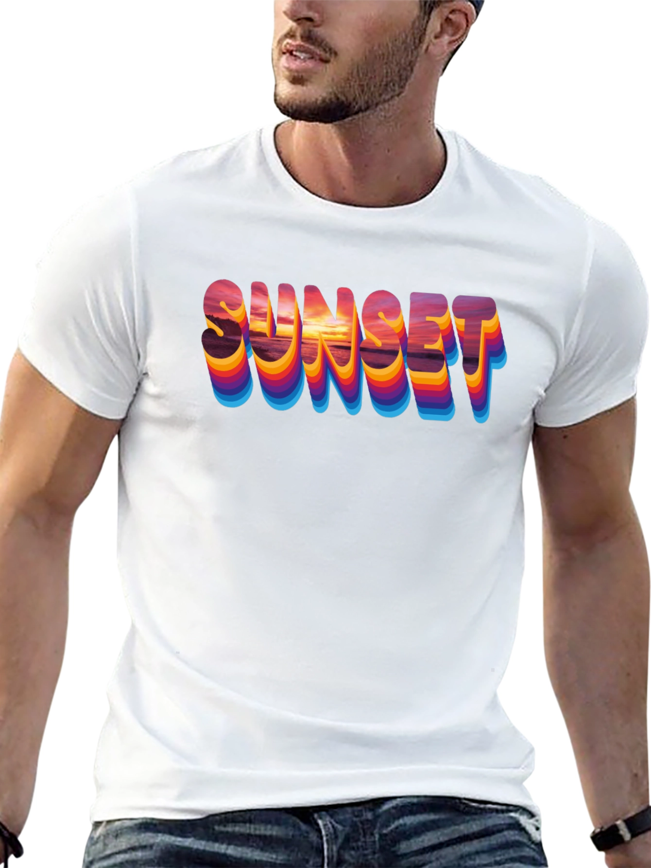 Sunset Graphic T-Shirt - Retro Style Tee
