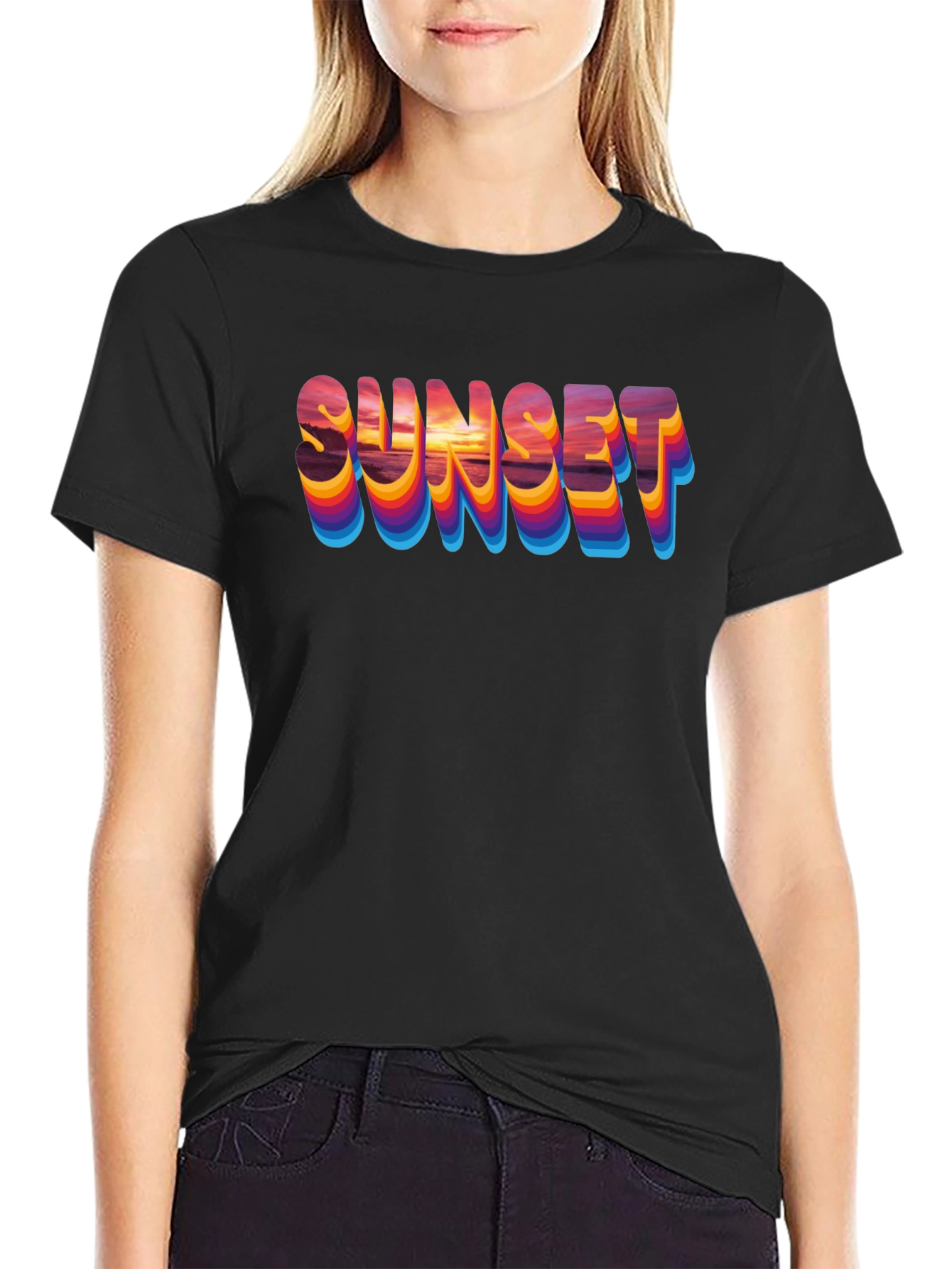 Sunset Graphic T-Shirt - Retro Style Tee