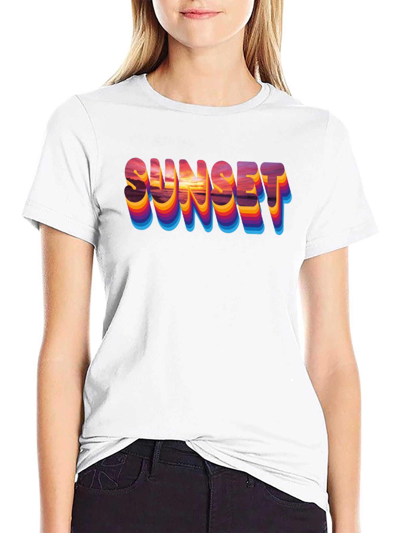 Sunset Graphic T-Shirt - Retro Style Tee