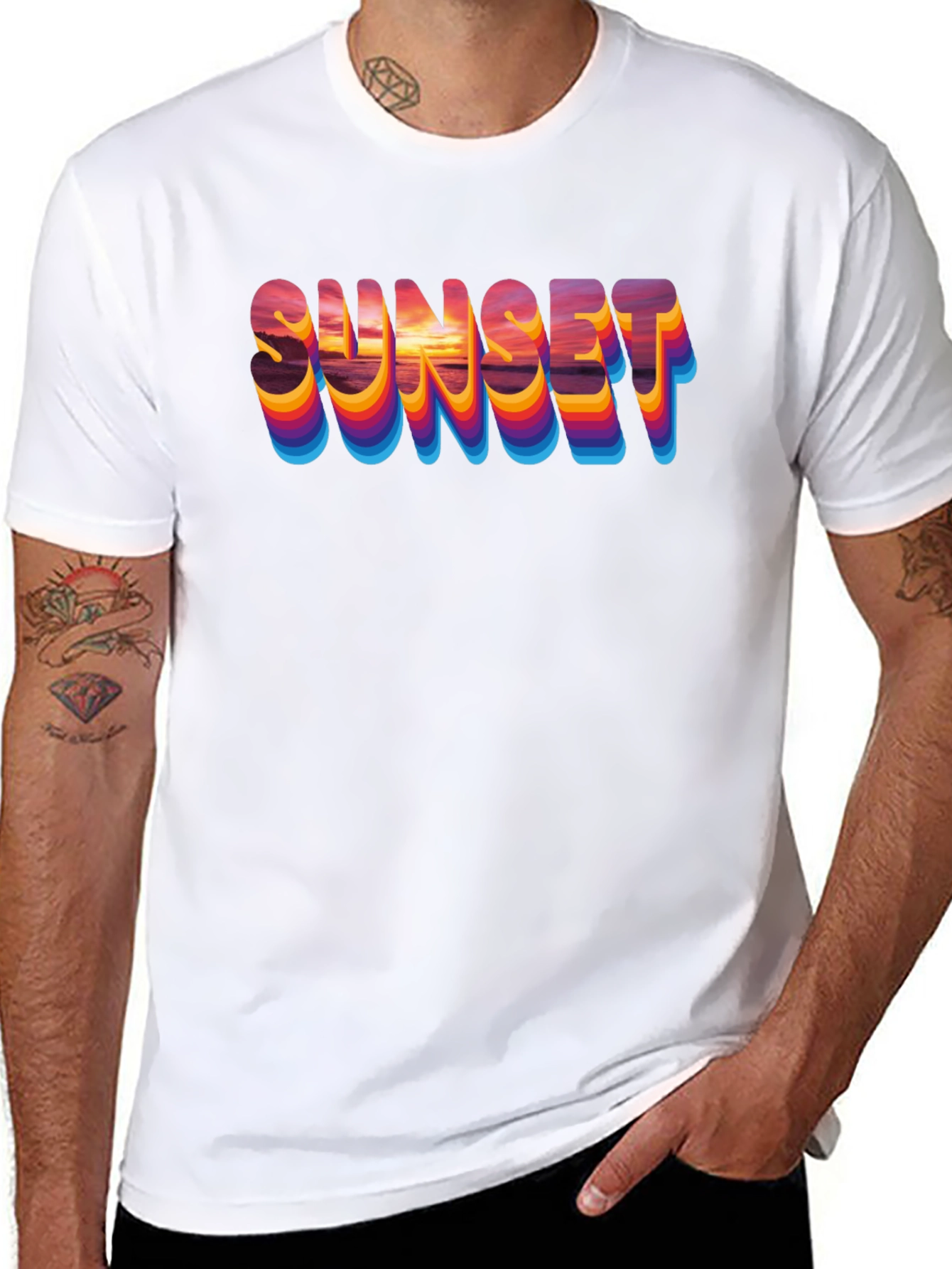 Sunset Graphic T-Shirt - Retro Style Tee