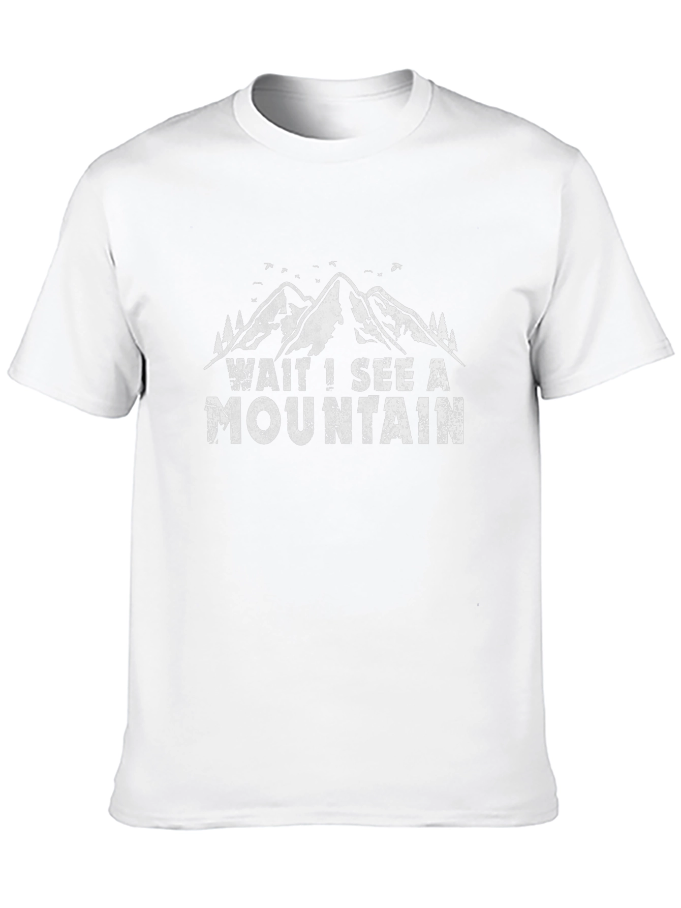 Wait I See a Mountain Black T-Shirt