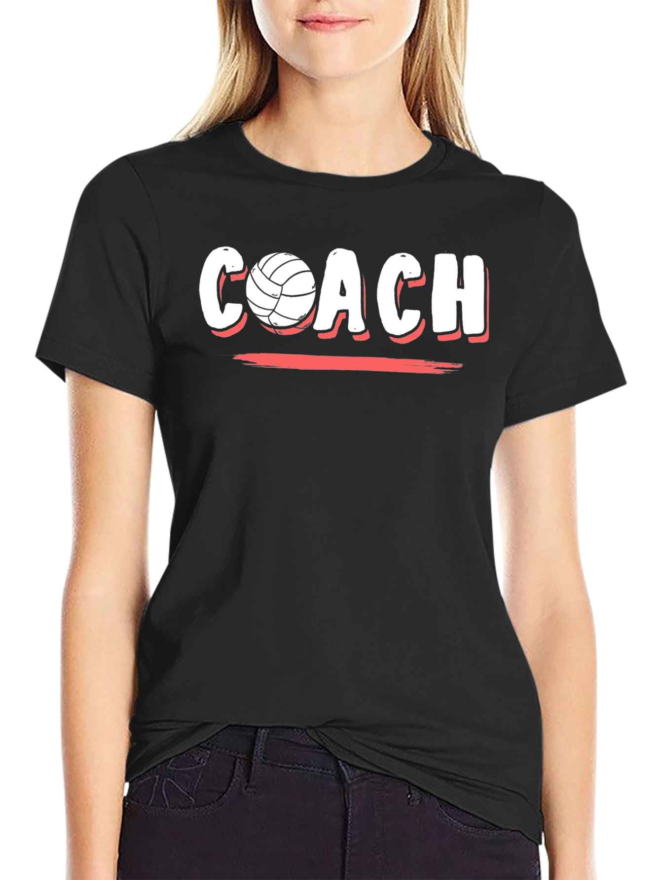 Volleyball Coach Graphic Tee - Sportswear