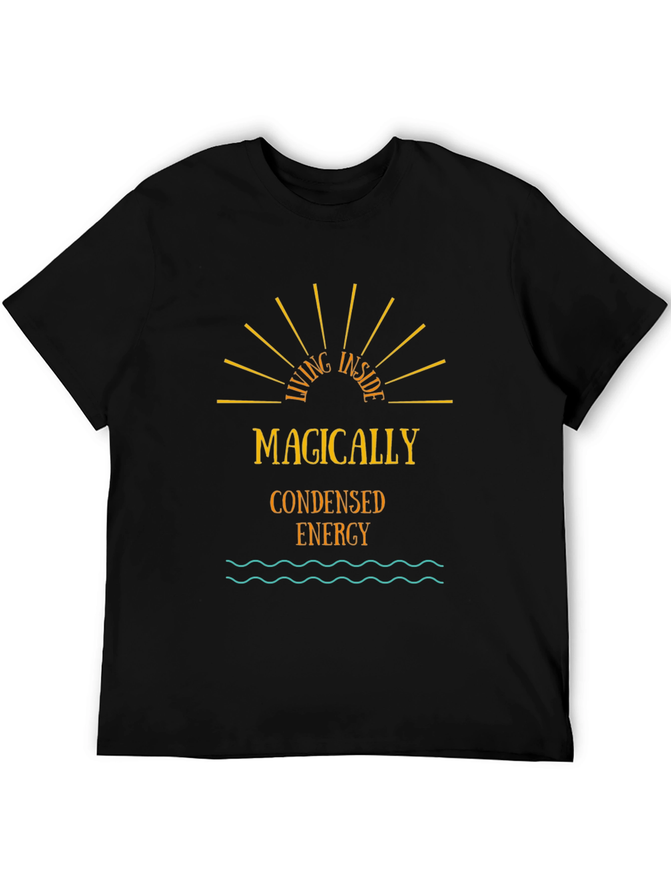 Magically Condensed Energy Black Graphic Tee