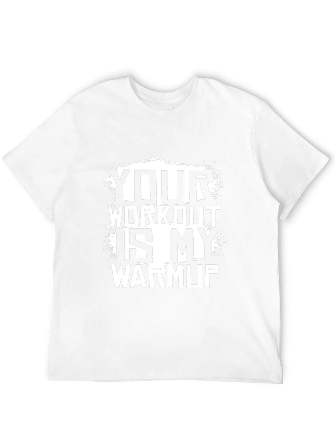 Workout Warmup Graphic Tee - Black Cotton Shirt