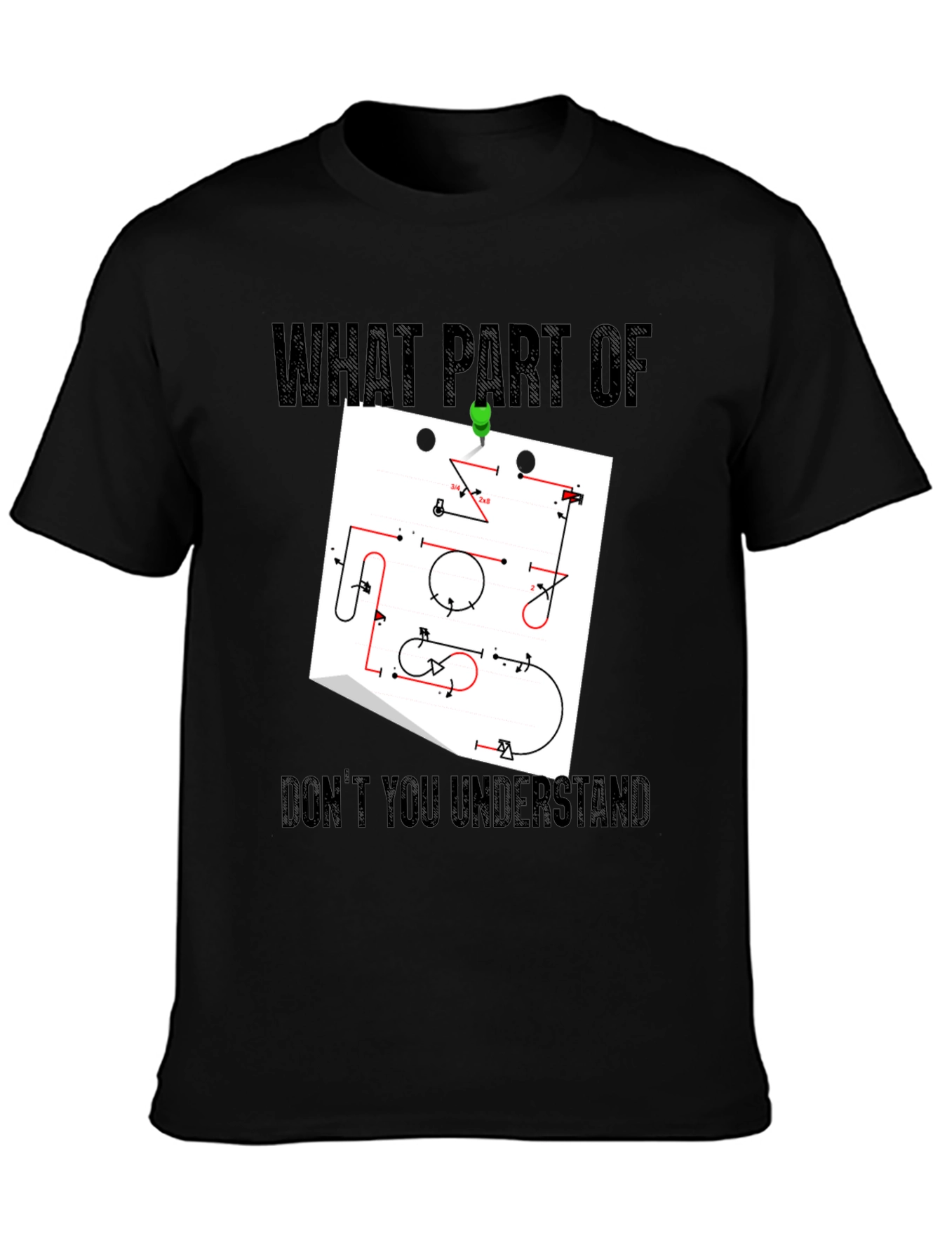 Agility Course Diagram T-Shirt - Funny Training Tee