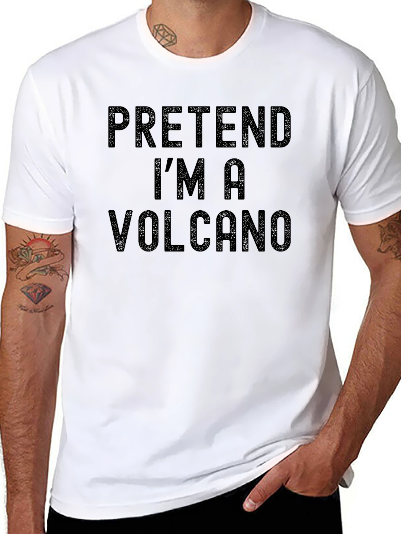Pretend Im A Volcano Graphic Tee