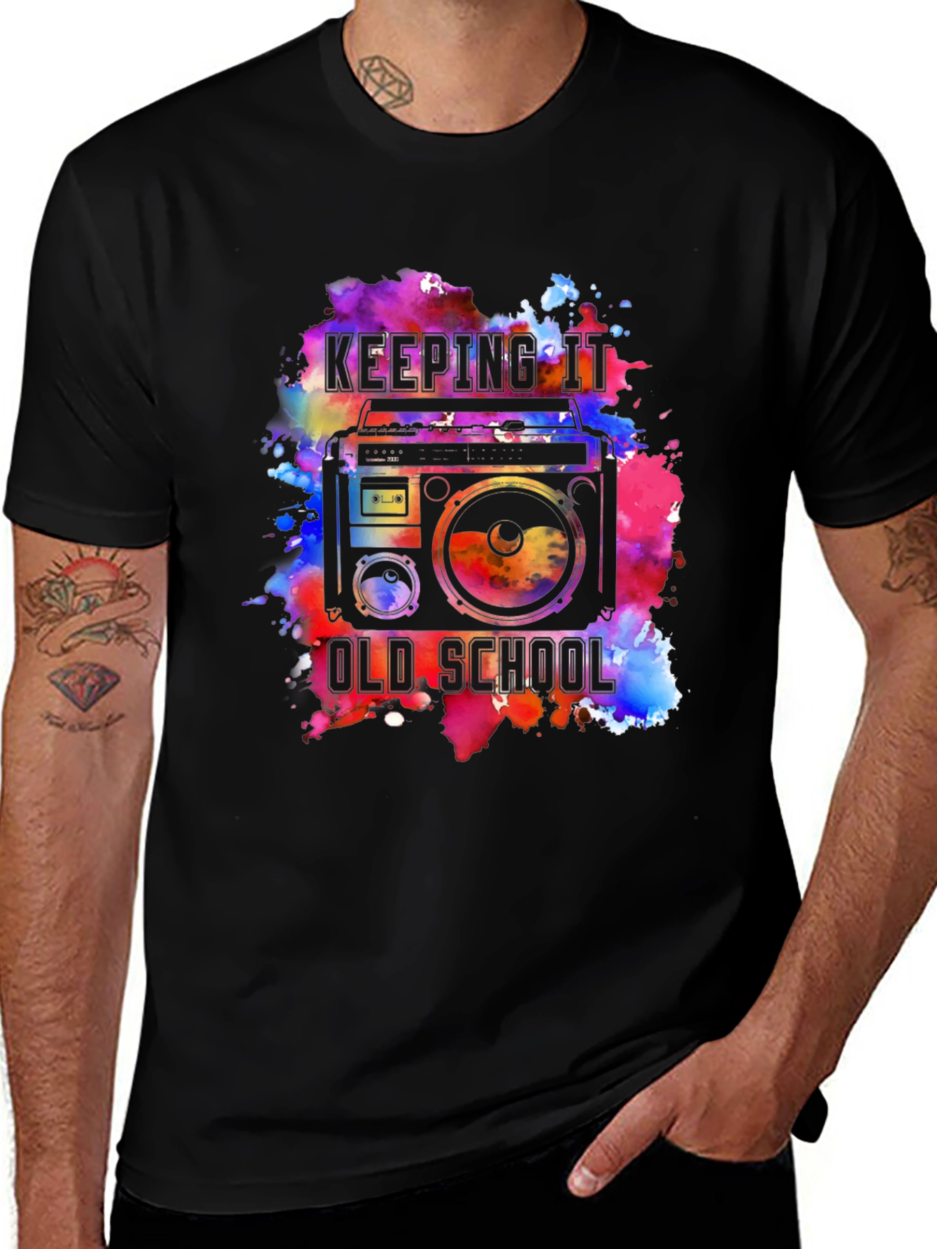 Retro Boombox T-Shirt - Keeping It Old School