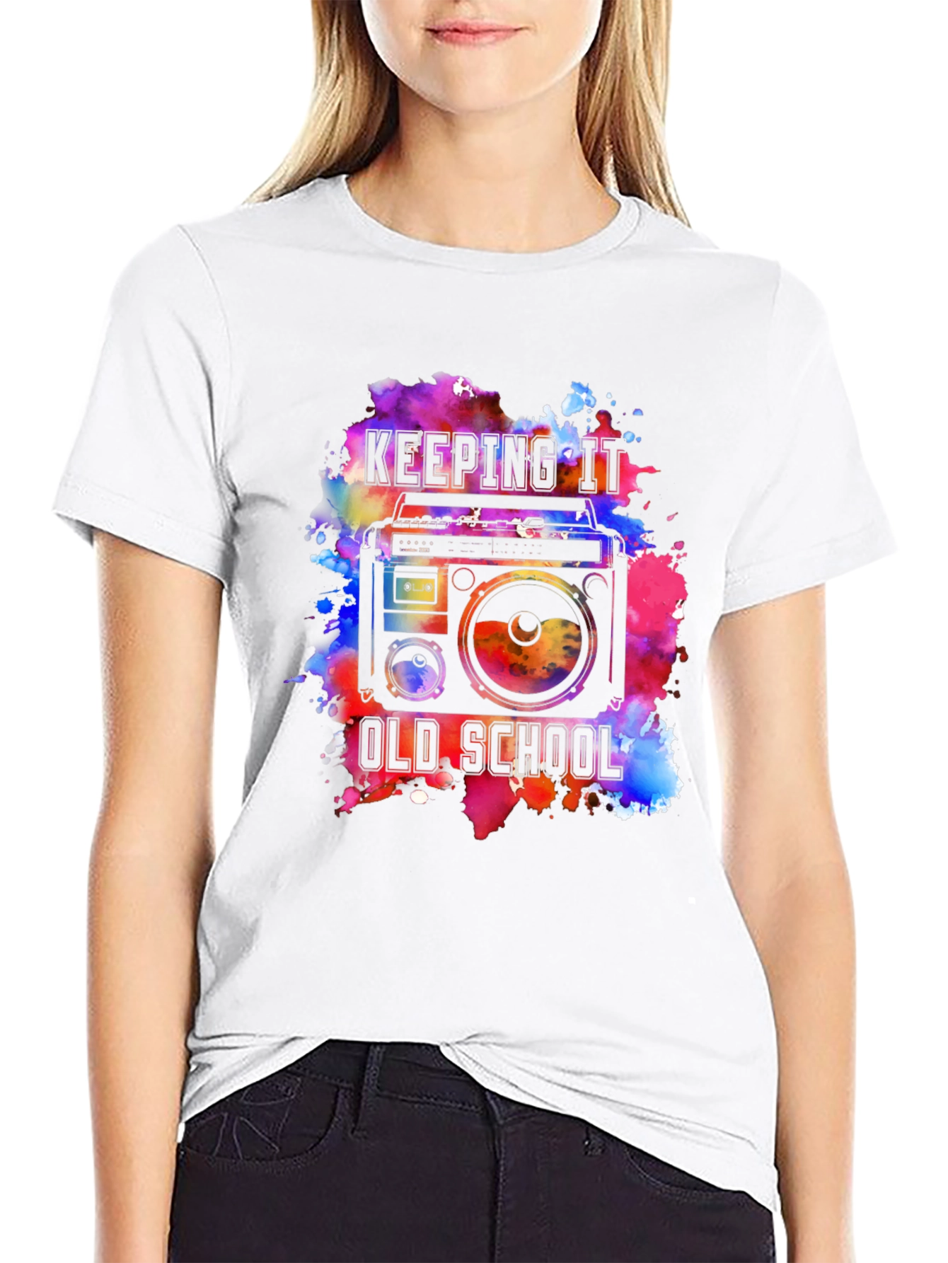 Retro Boombox T-Shirt - Keeping It Old School