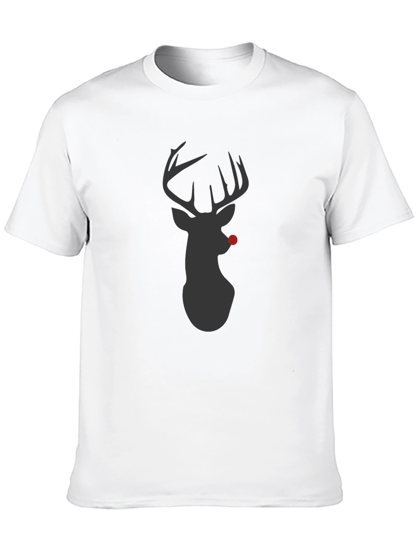 Rudolph Deer Graphic T-Shirt - Black