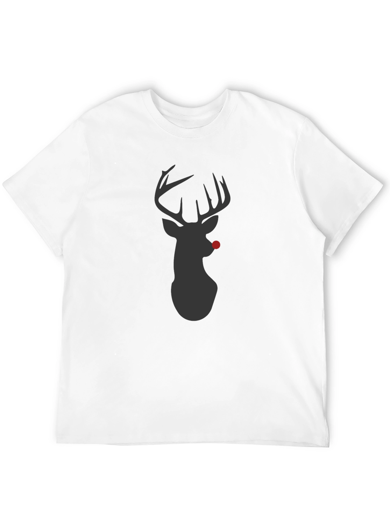 Rudolph Deer Graphic T-Shirt - Black