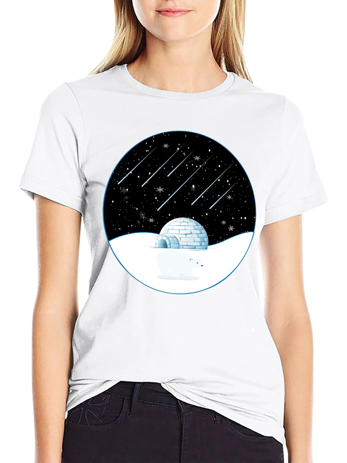 Igloo Starry Night Black T-Shirt