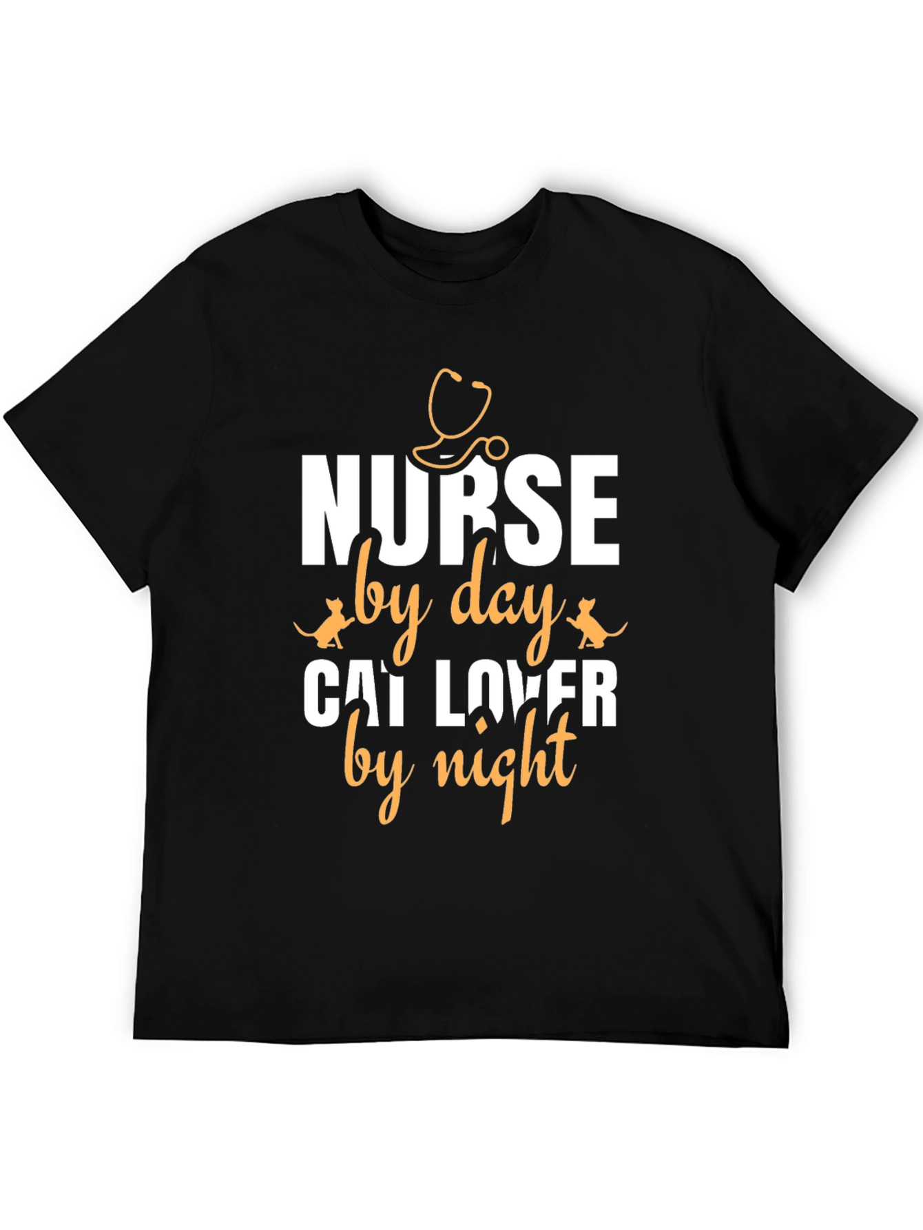 Nurse by Day Cat Lover by Night T-Shirt