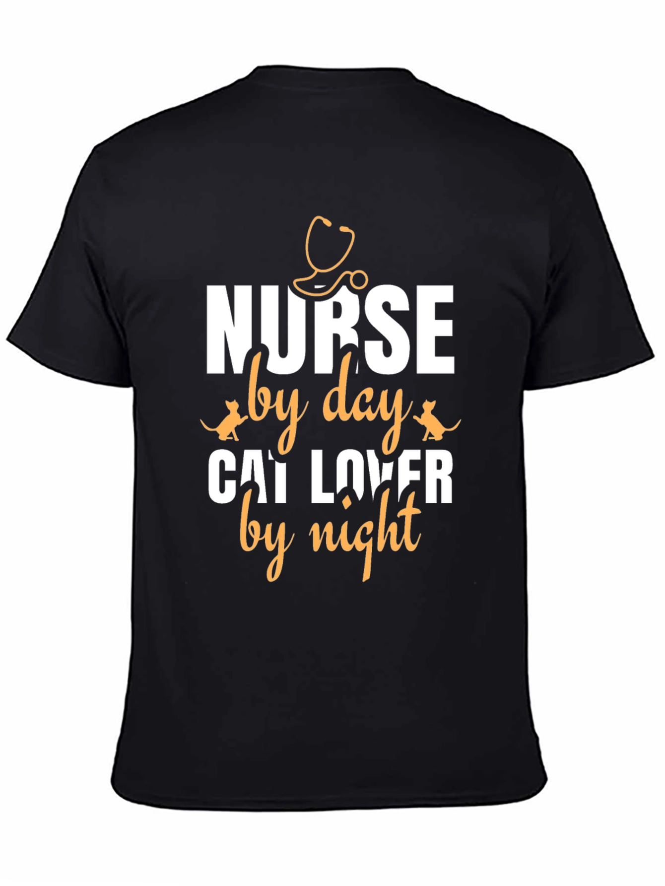 Nurse by Day Cat Lover by Night T-Shirt
