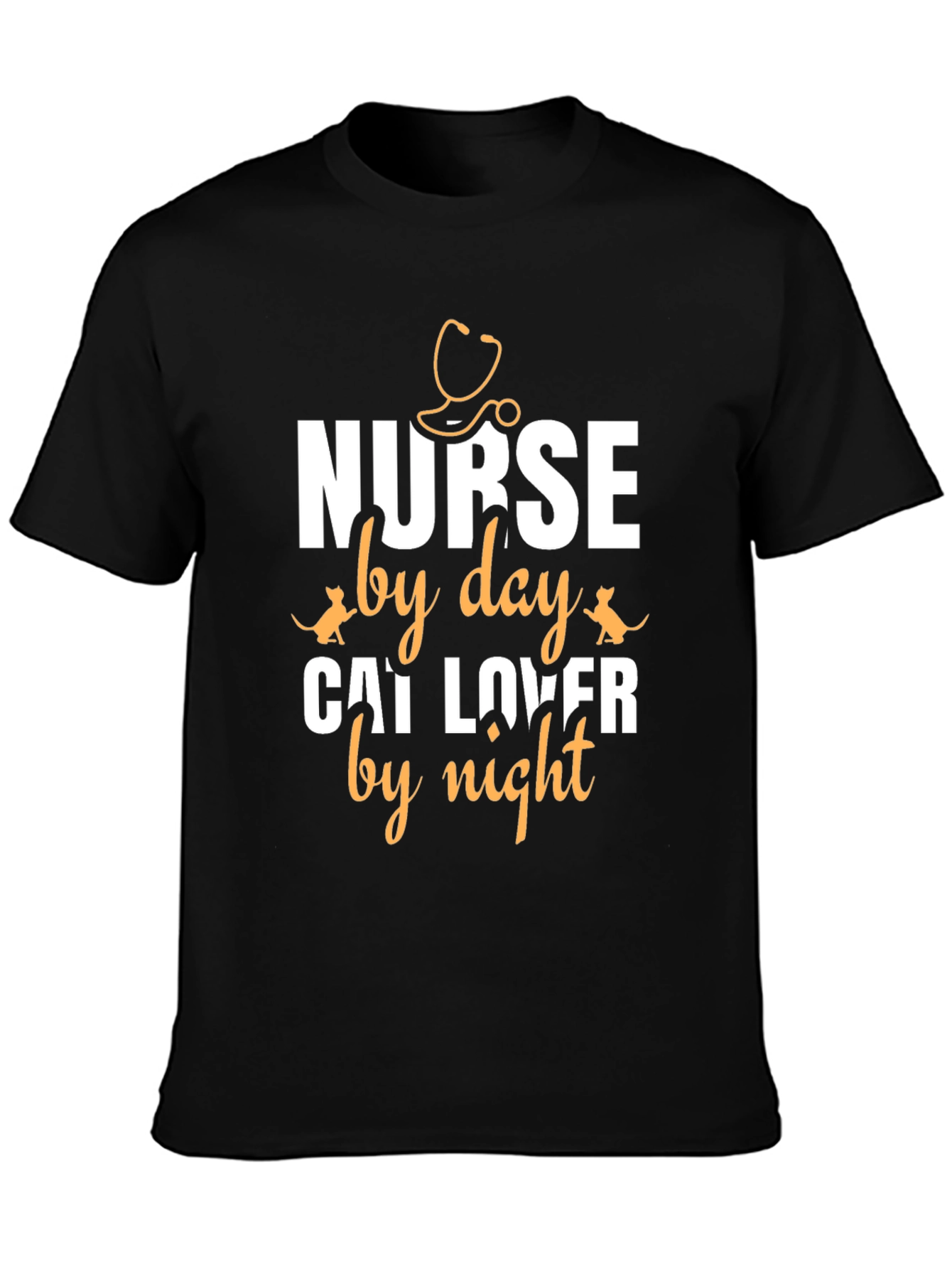 Nurse by Day Cat Lover by Night T-Shirt