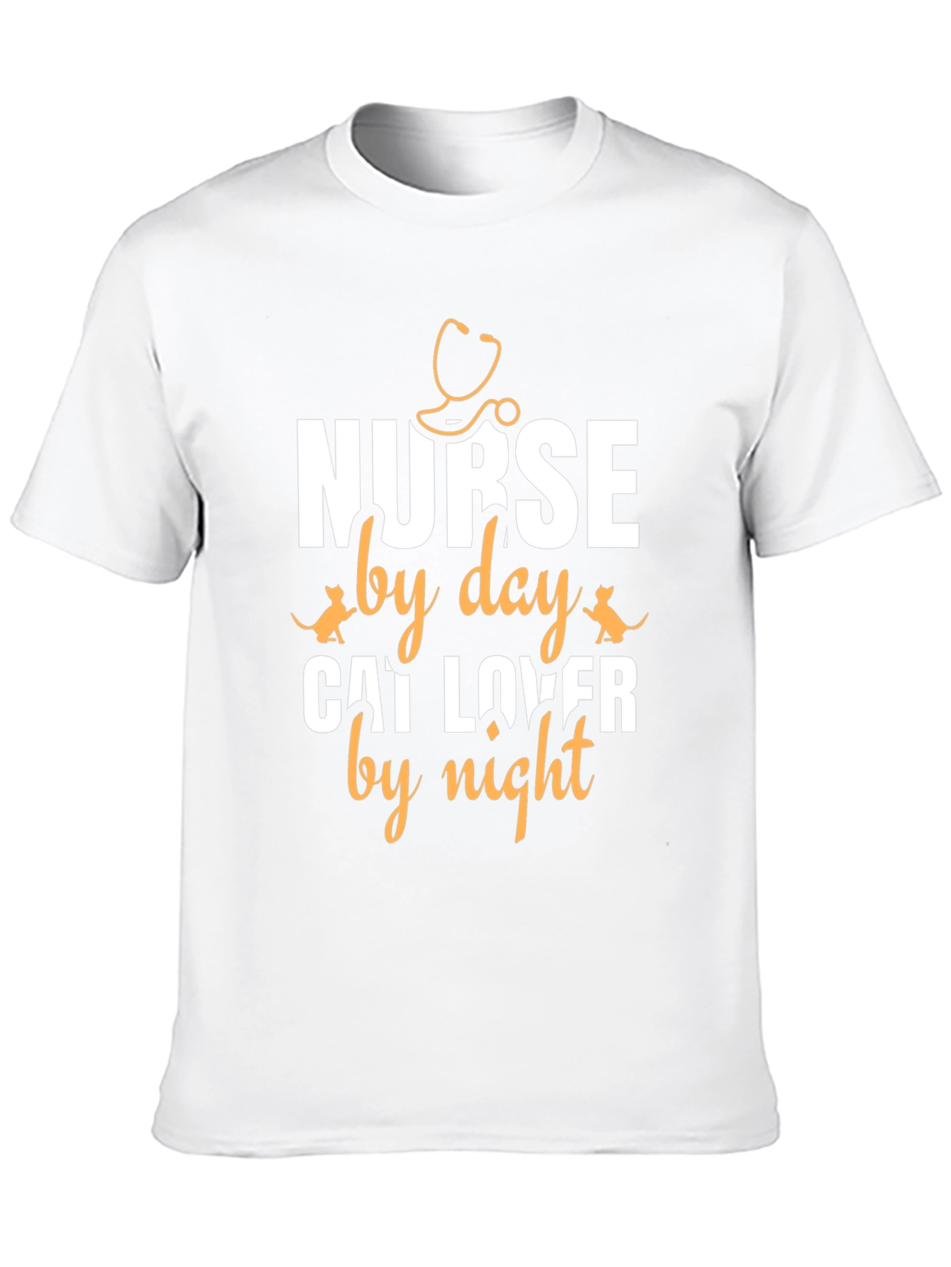 Nurse by Day Cat Lover by Night T-Shirt