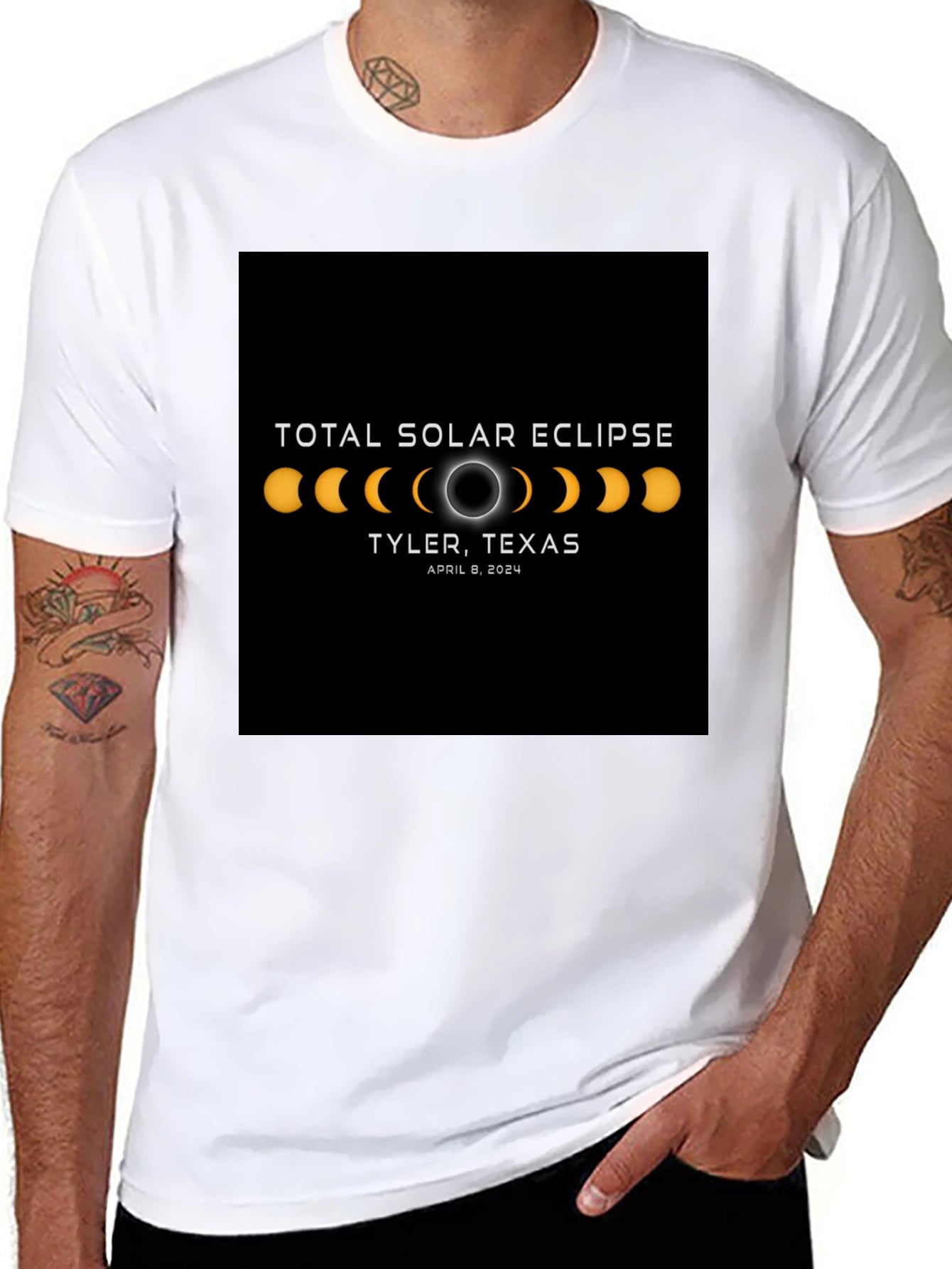 Total Solar Eclipse Tyler Texas 2024 T-Shirt