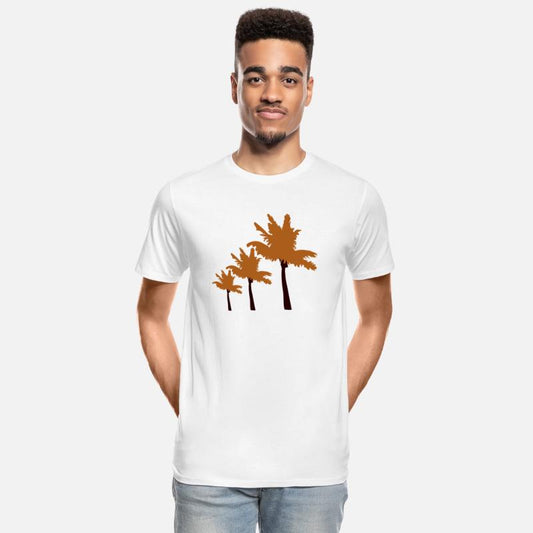 Many Palm Trees Row Island 3 Trees Beach Vacation